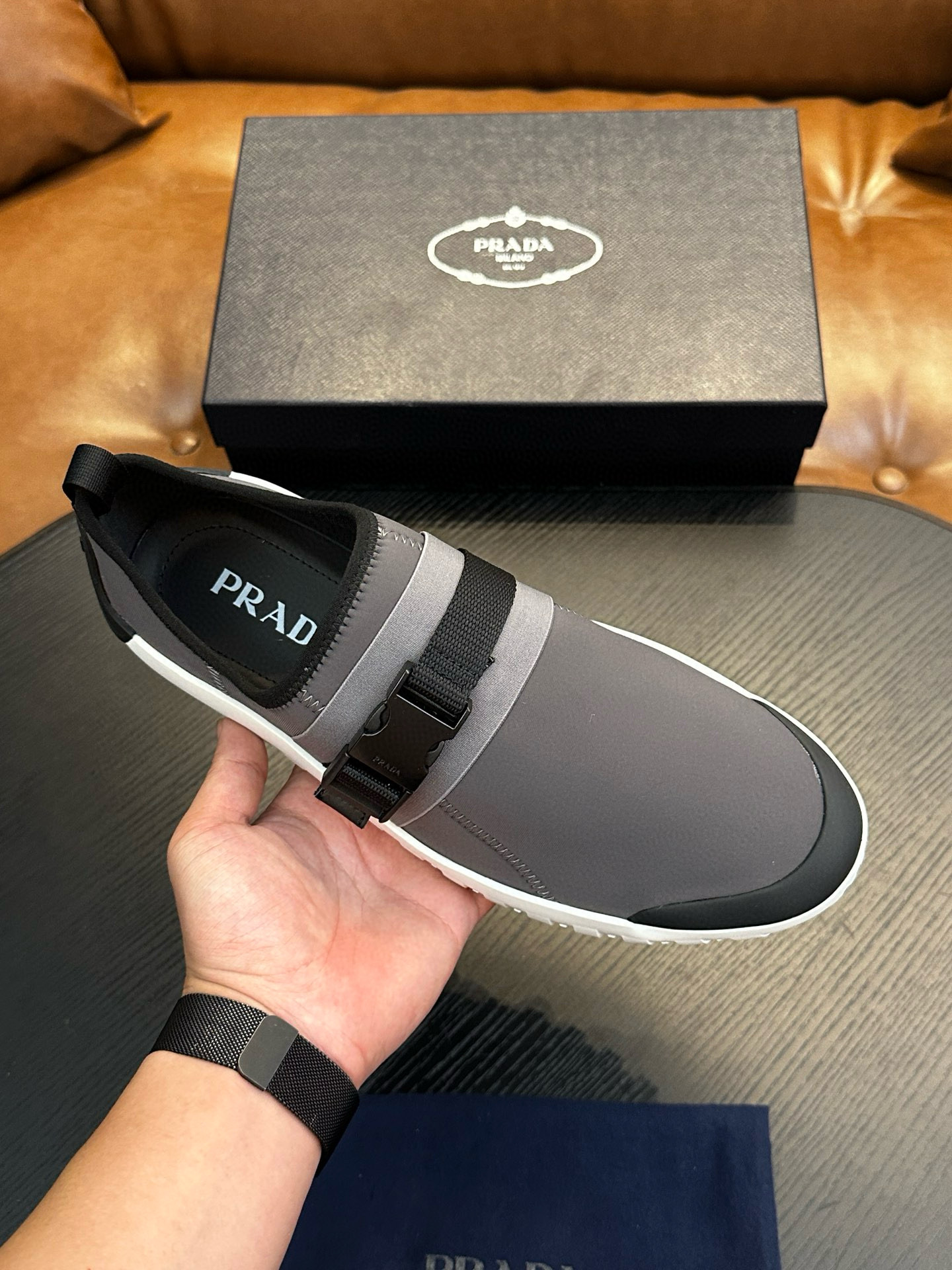 프라다 남자 스니커즈 신발 운동화