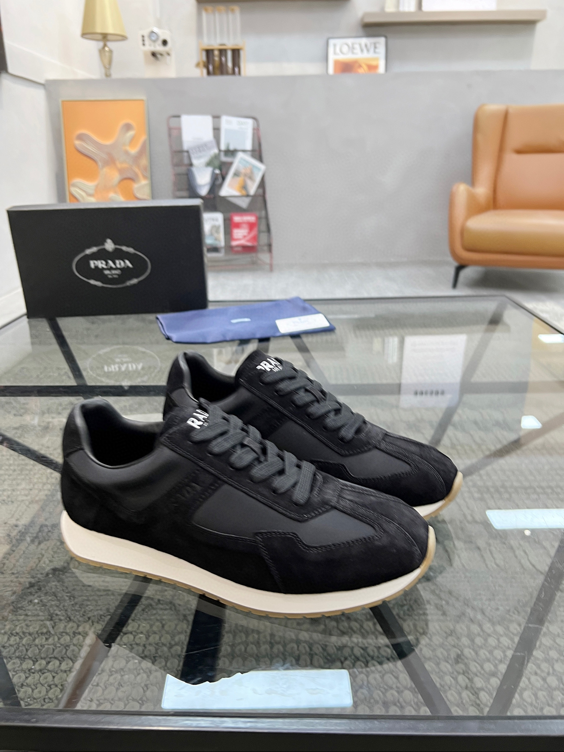 프라다 남자 스니커즈 신발 운동화
