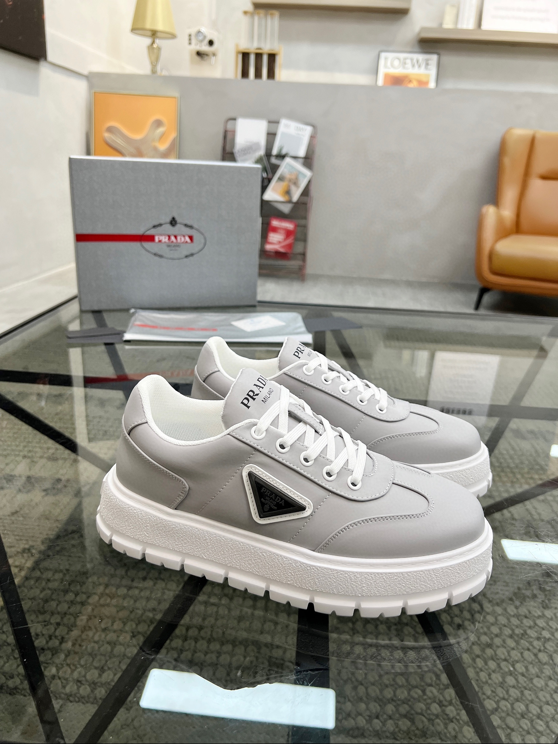 프라다 남자 스니커즈 신발 운동화