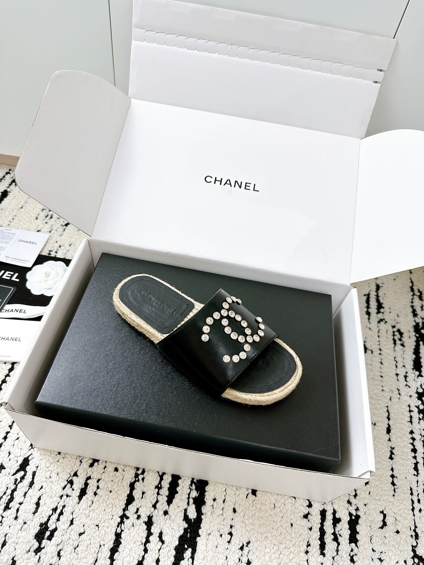샤넬 여자 슬리퍼