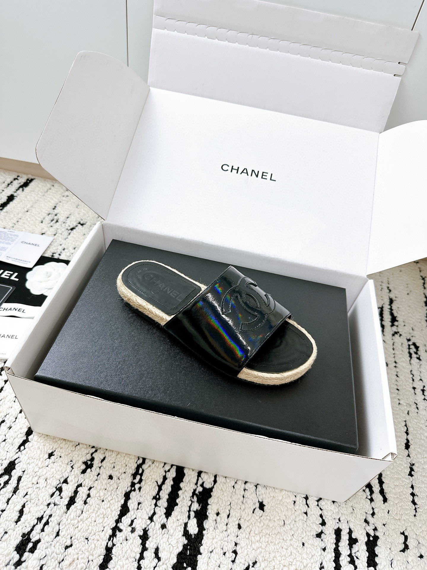 샤넬 여자 슬리퍼