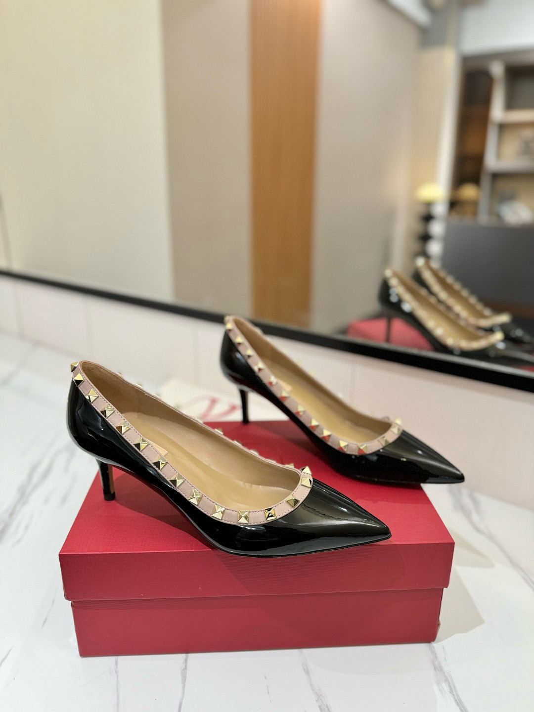 발렌티노 6.5cm 여자 신발 구두