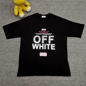 오프화이트 남녀공용 반팔티