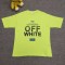 오프화이트 남녀공용 반팔티