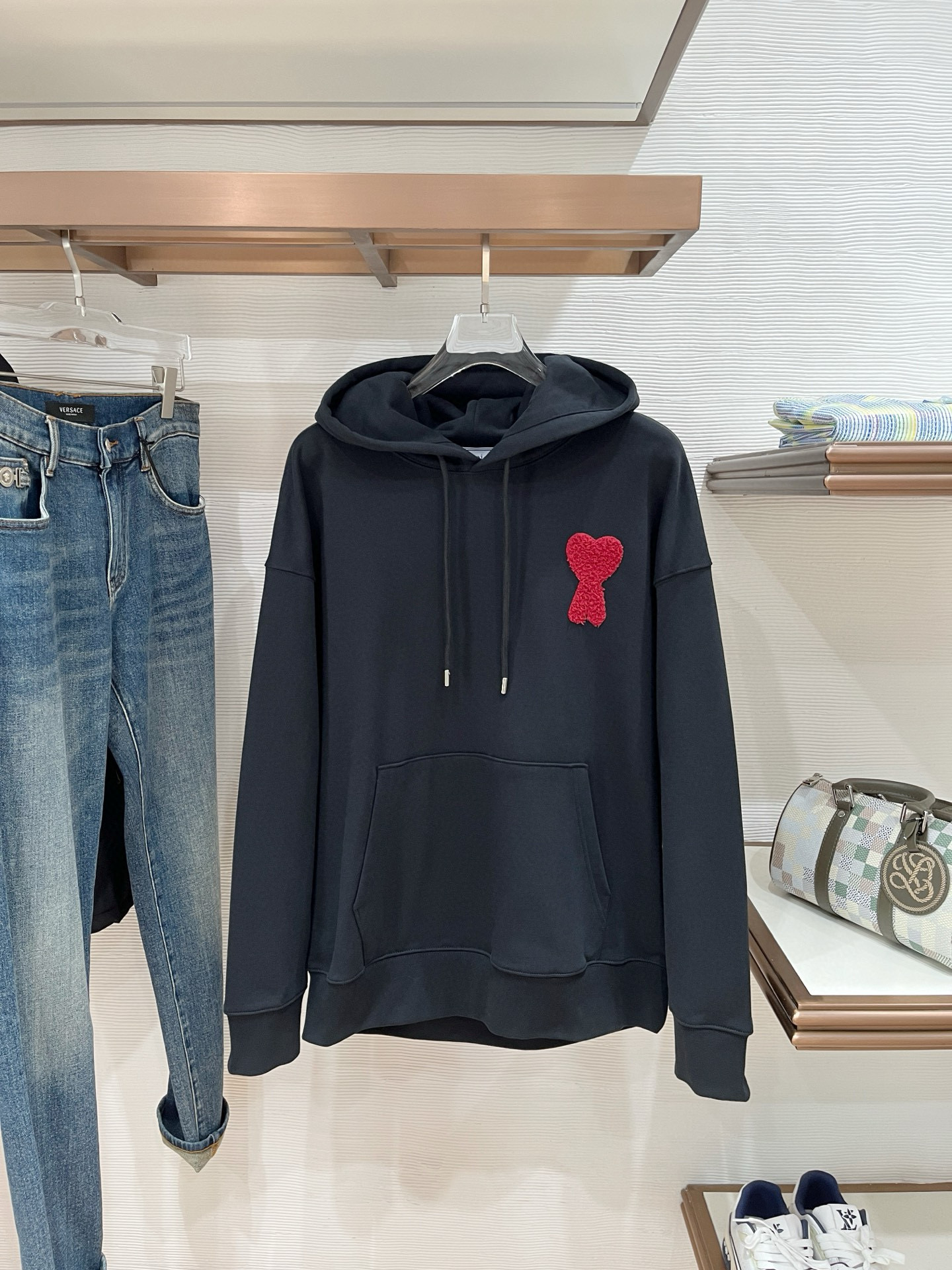 아미 아미리 남녀공용 후드티