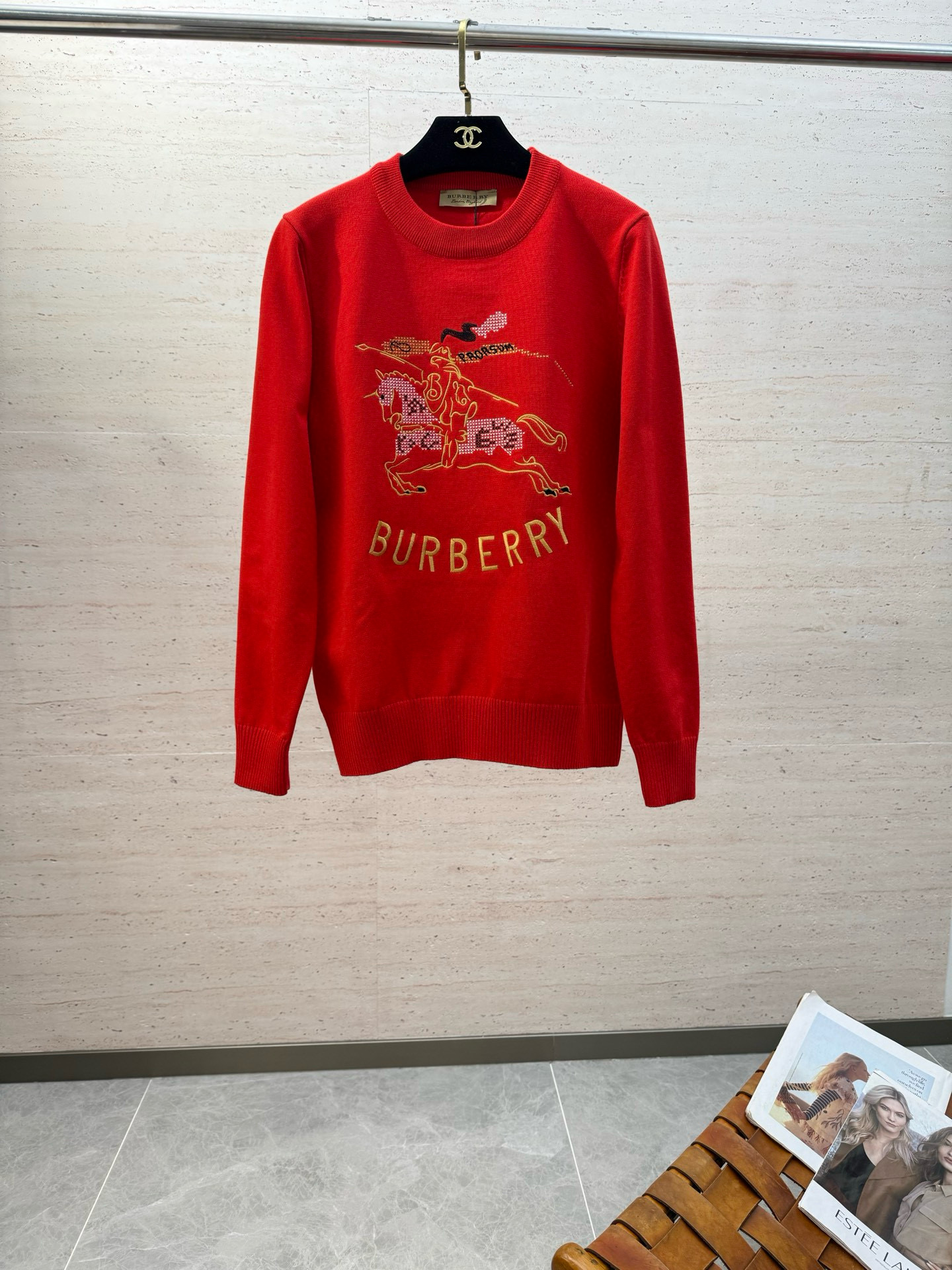 버버리 남자 양모 니트