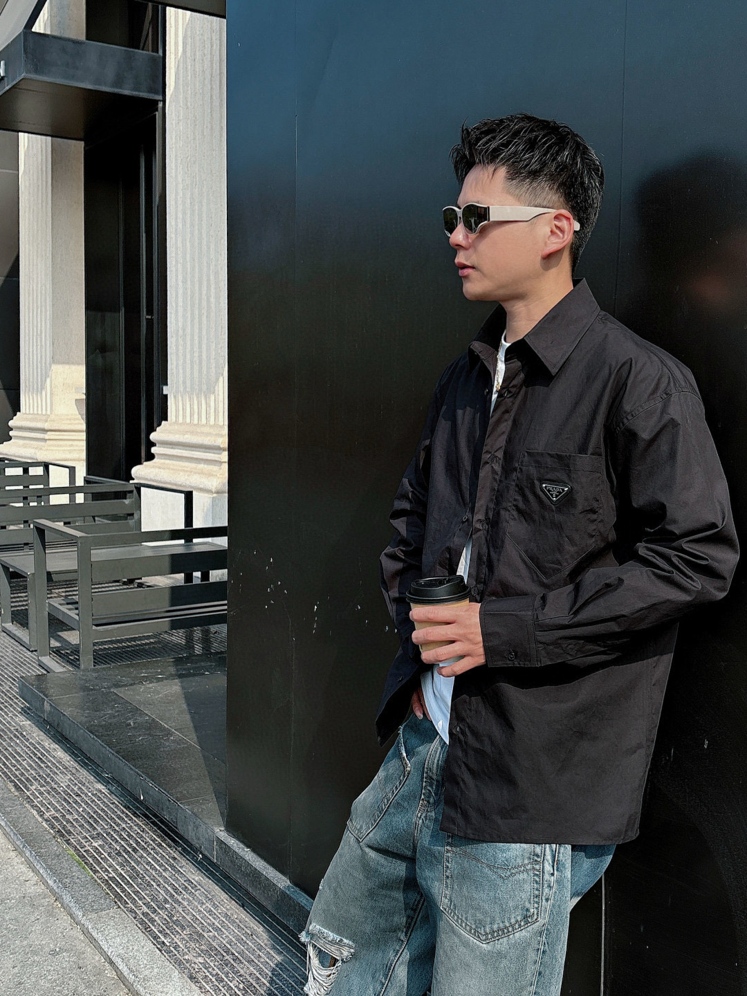 프라다 남자 셔츠