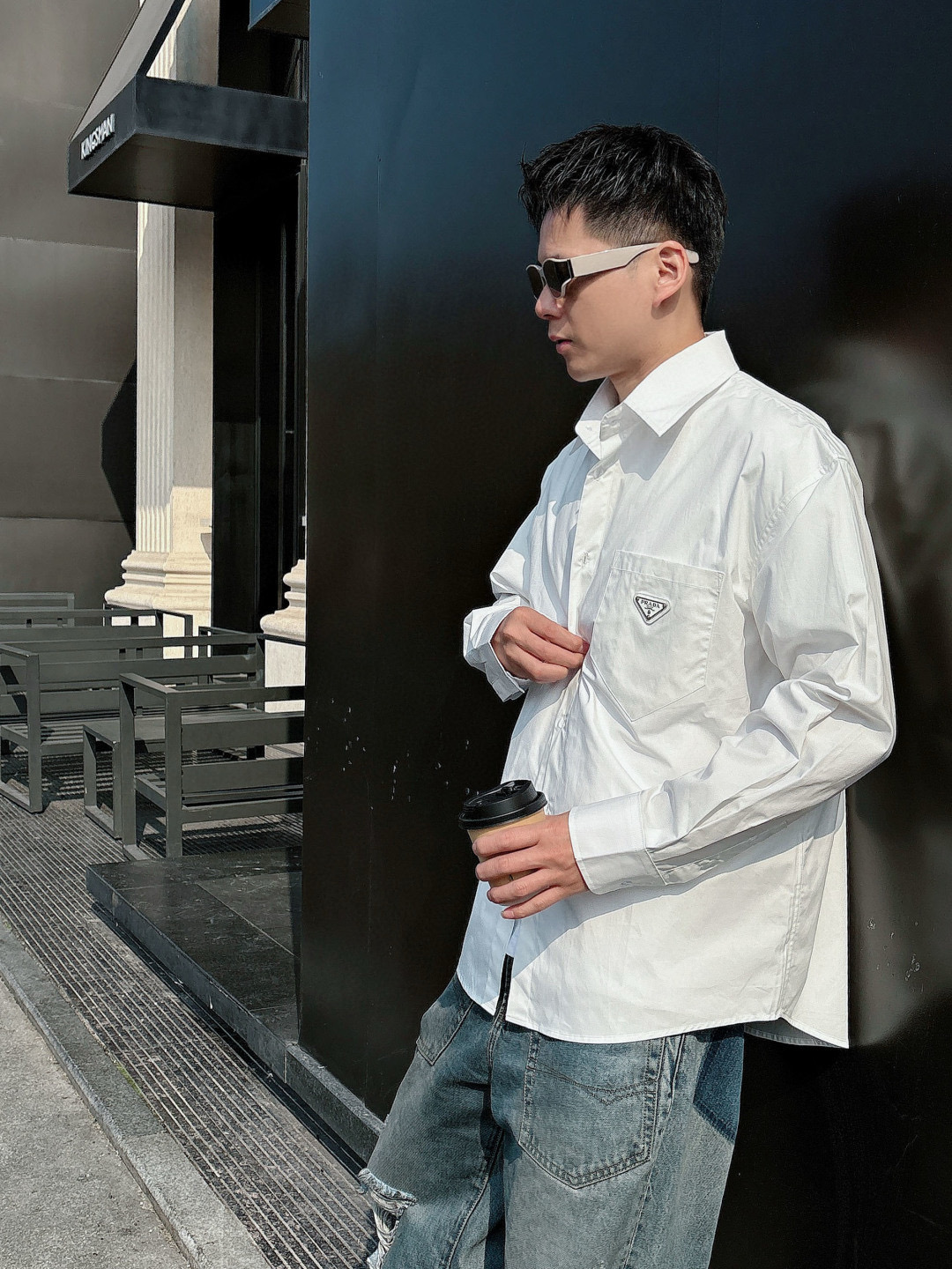 프라다 남자 셔츠