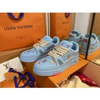 루이비통 트레이너 남녀공용 신발 운동화 스니커즈