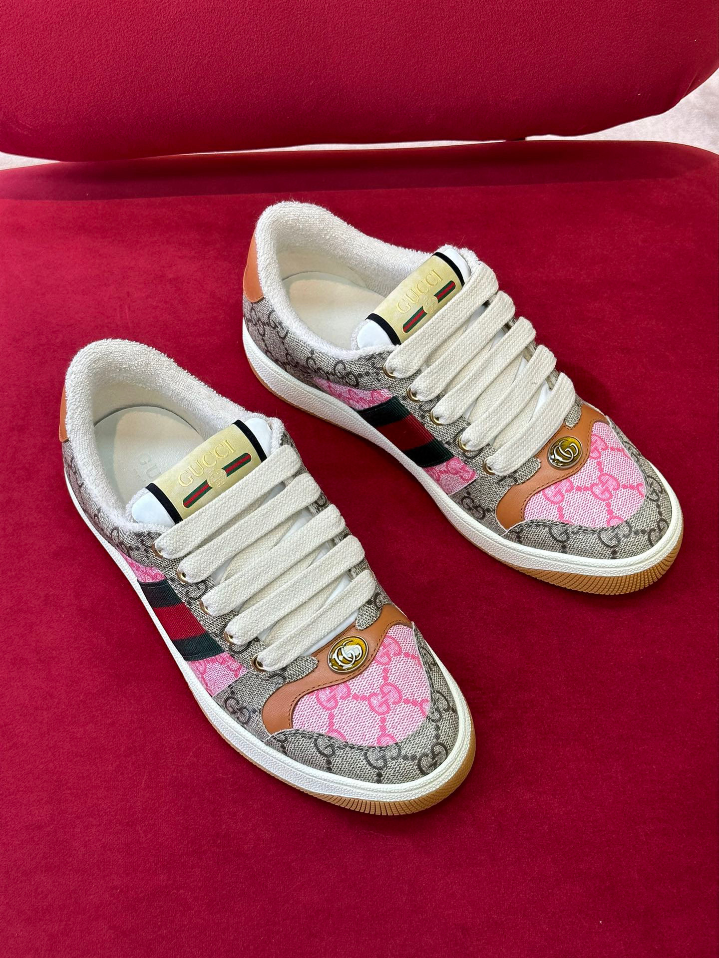 구찌 스크러너 남녀공용 신발 운동화 스니커즈