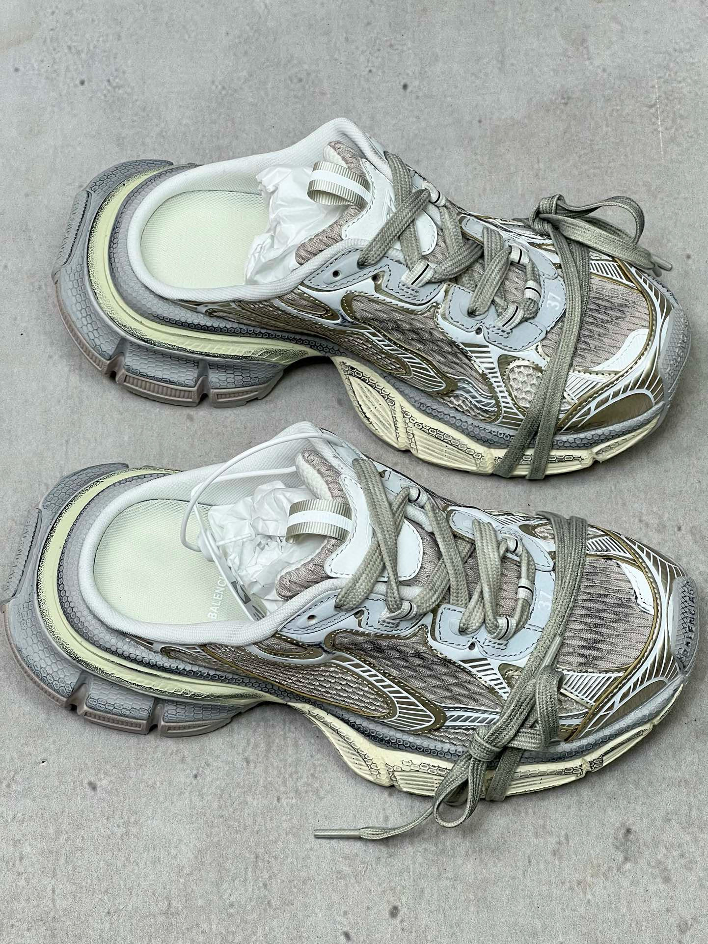 발렌시아가 3XL 트리플 남녀공용 신발 운동화 스니커즈