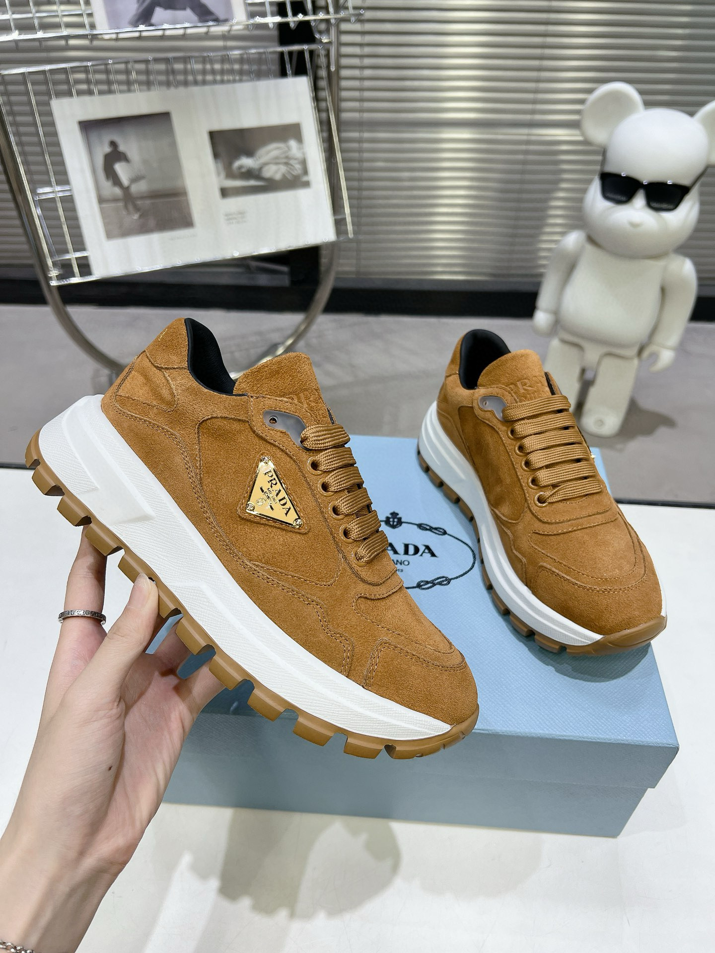 프라다 여자 스니커즈 신발 운동화