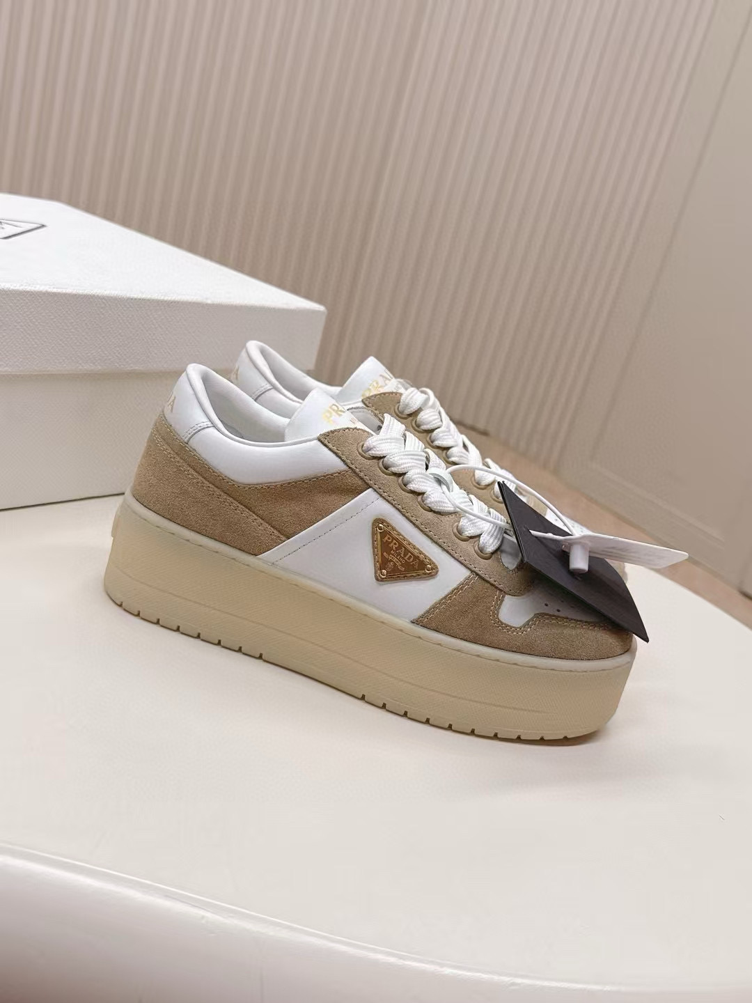 프라다 5cm 여자 스니커즈 신발 운동화