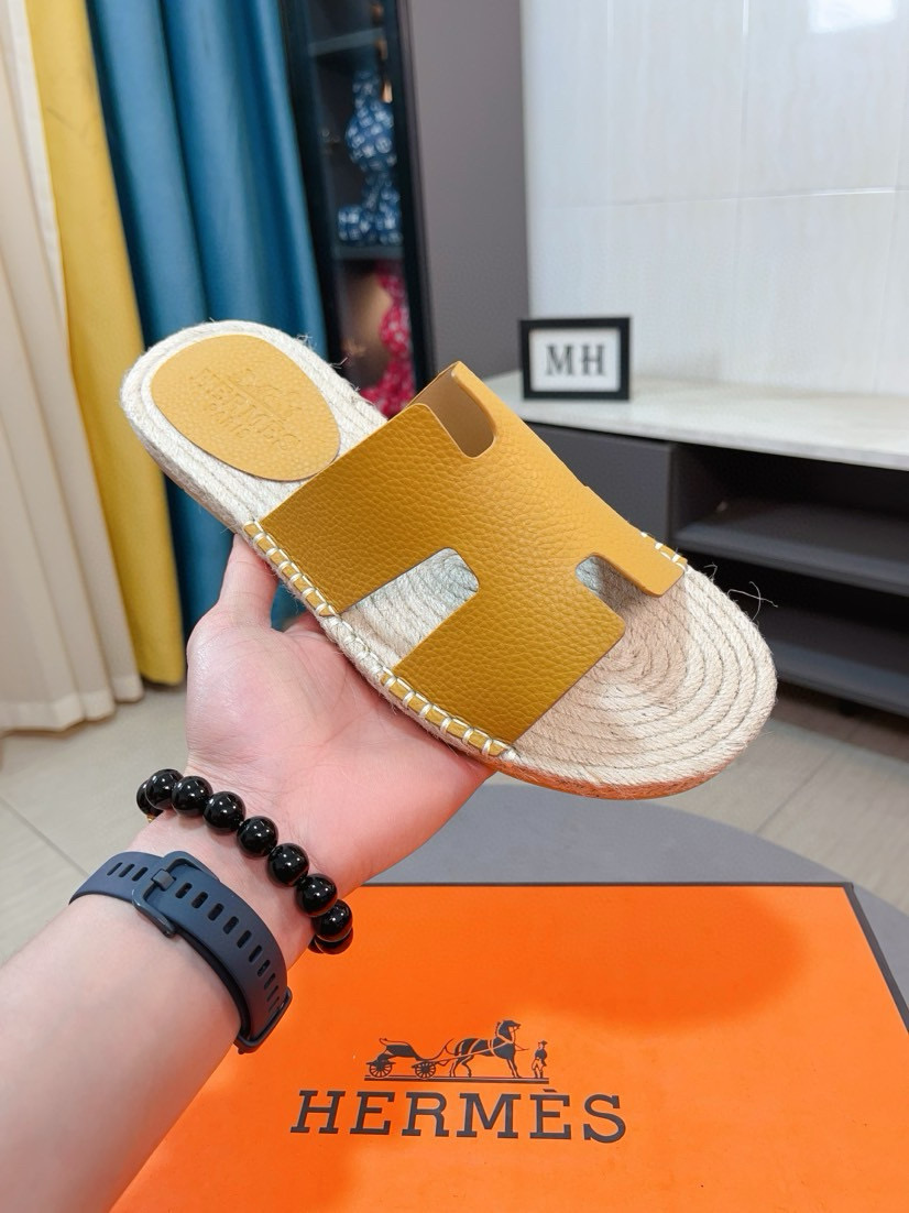 에르메스 남자 슬리퍼