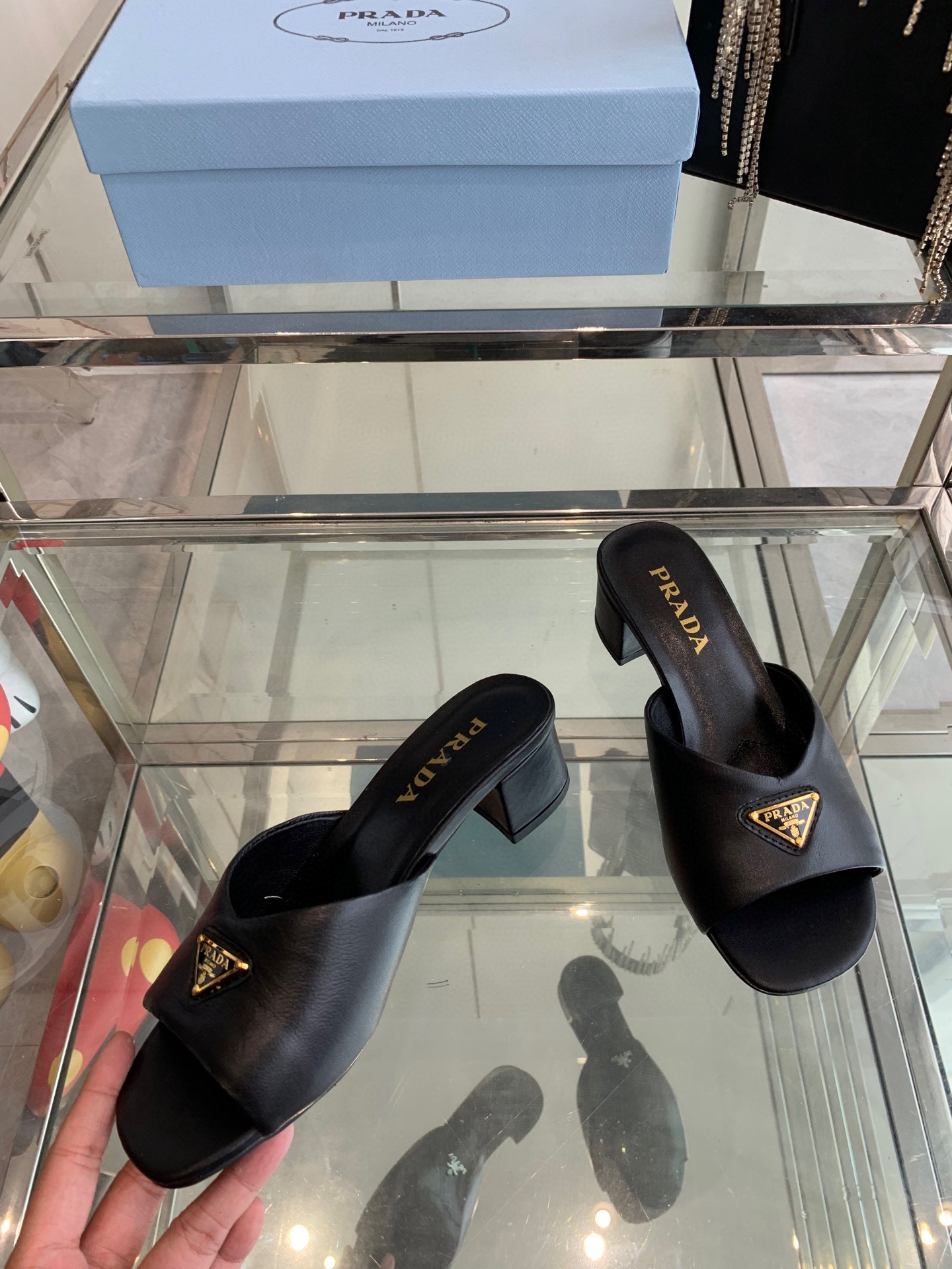 프라다 여자 슬리퍼 3.5cm