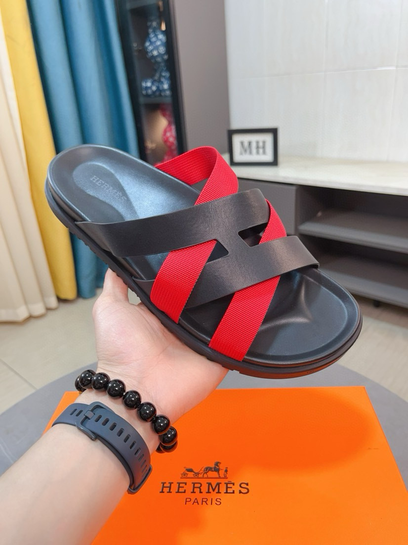 에르메스 남자 슬리퍼