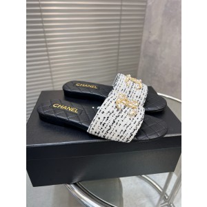 샤넬 여자 슬리퍼