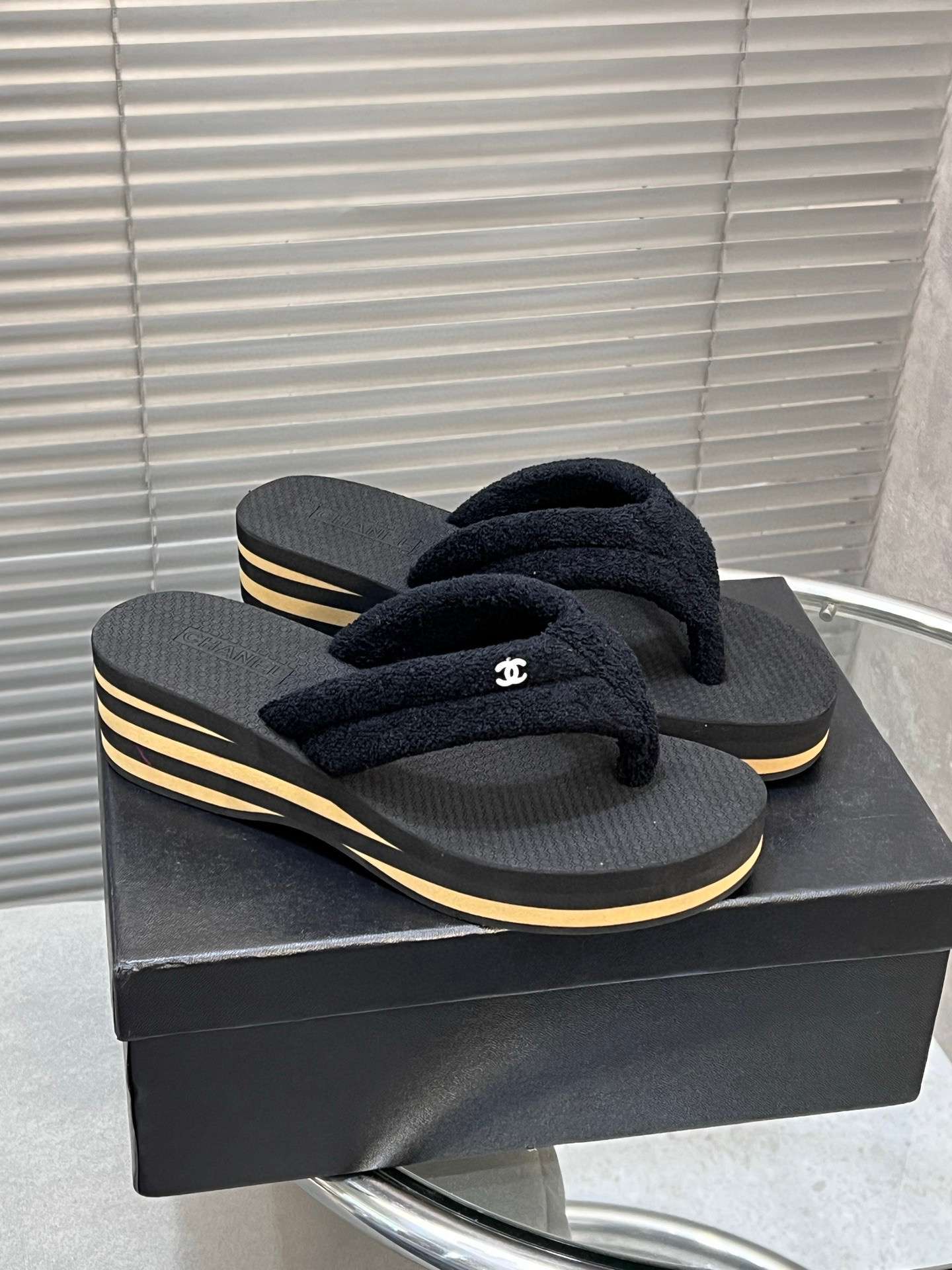 샤넬 여자 슬리퍼 5cm