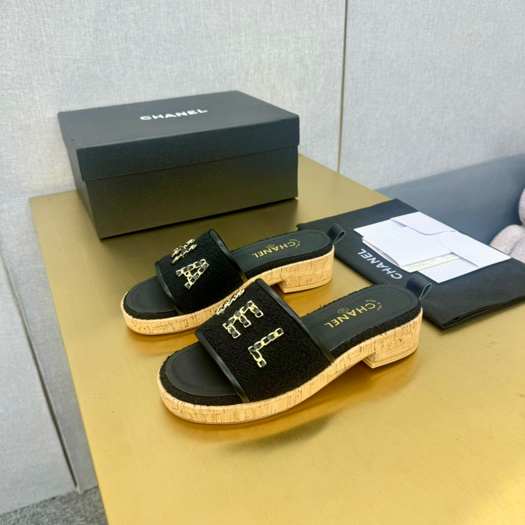 샤넬 여자 슬리퍼 6.5cm