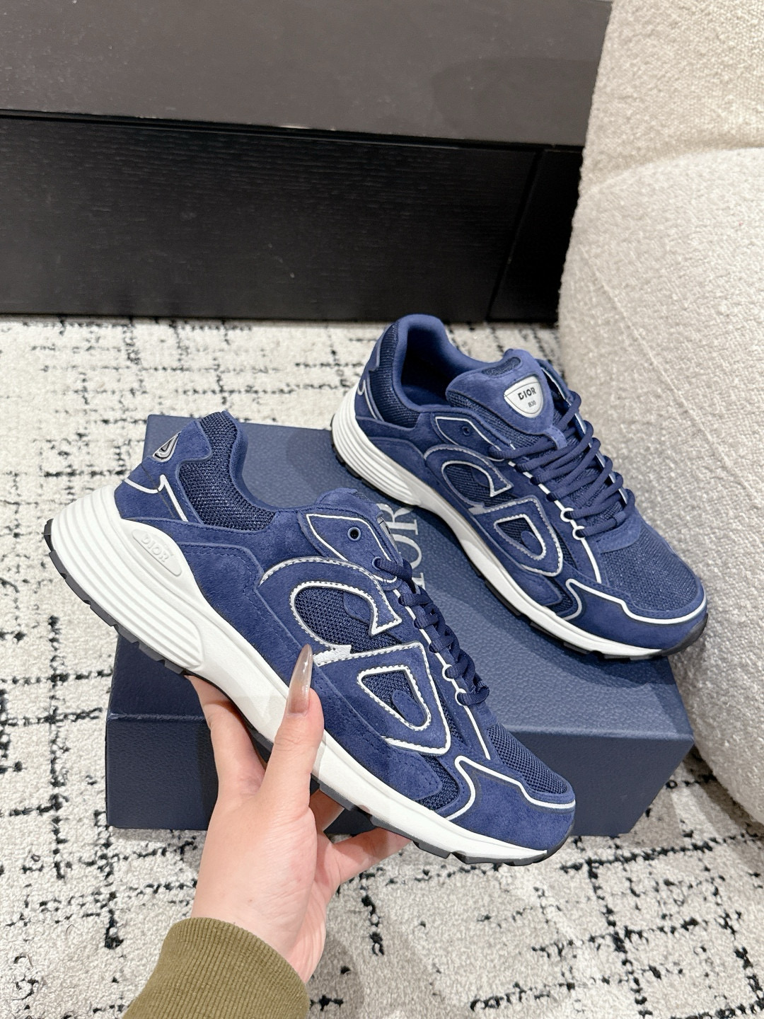 디올 3cm 남녀공용 신발 운동화 스니커즈