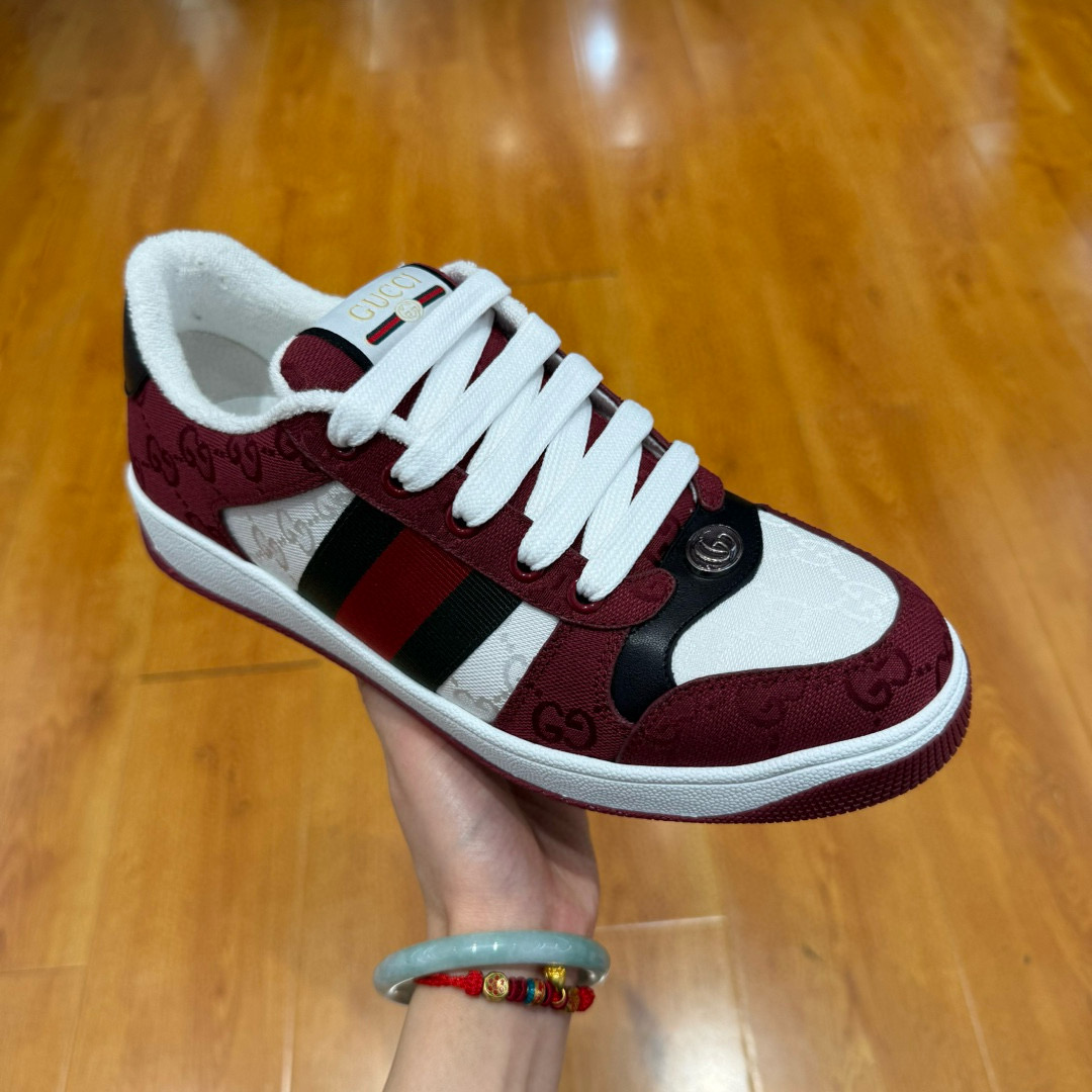 구찌 라이톤 남녀공용 신발 운동화 스니커즈