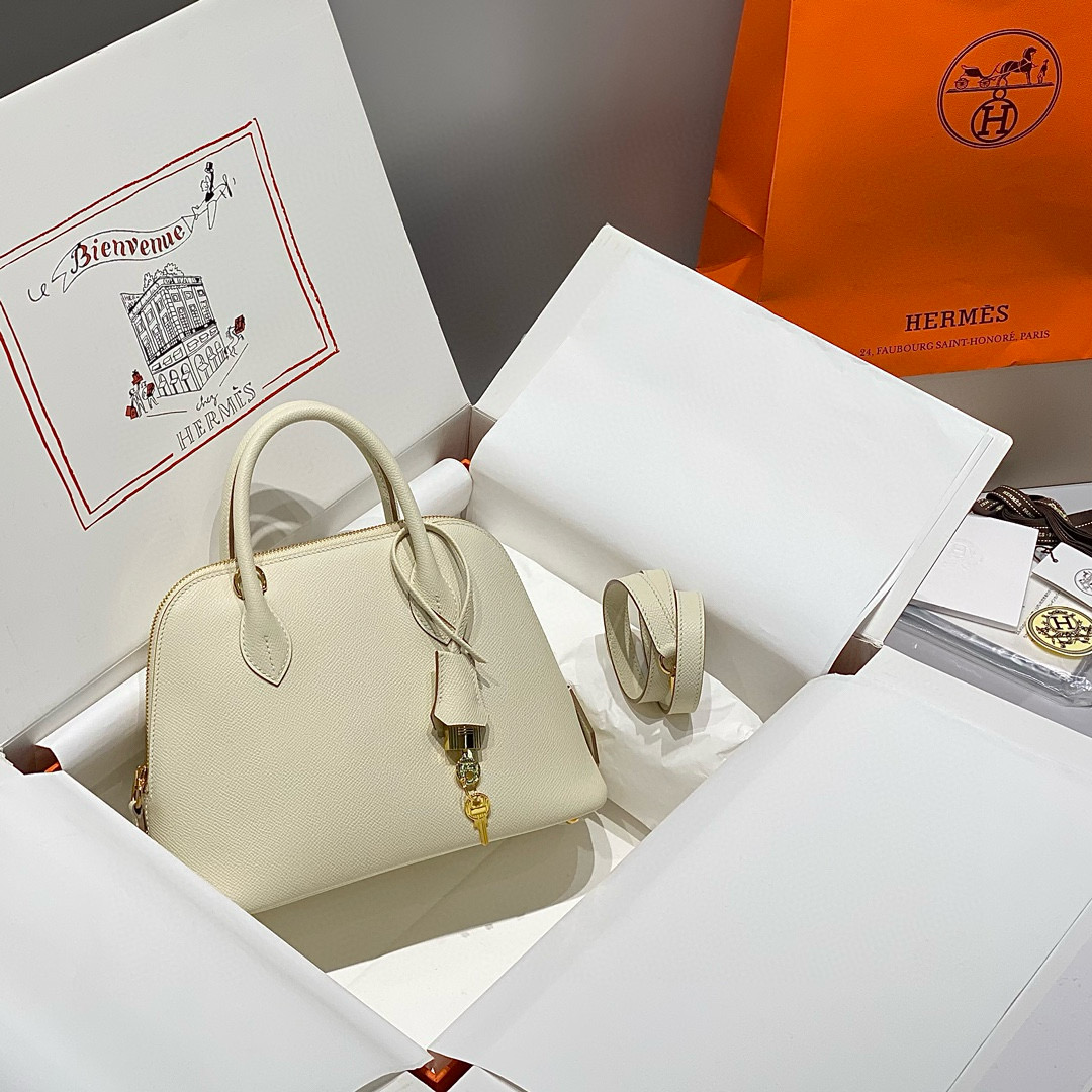 에르메스 볼링백 앱송가죽 여자가방