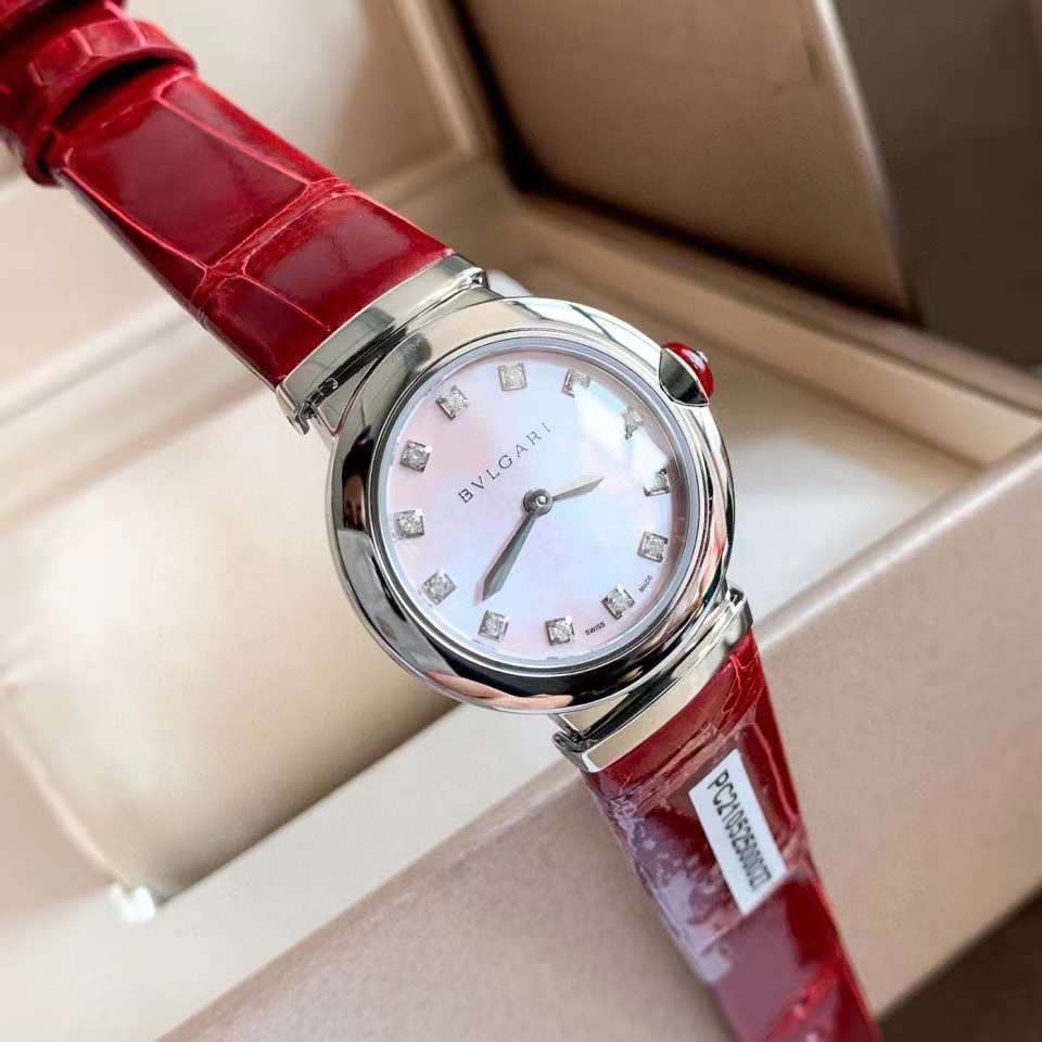 불가리 2칼라 미러급 여자시계