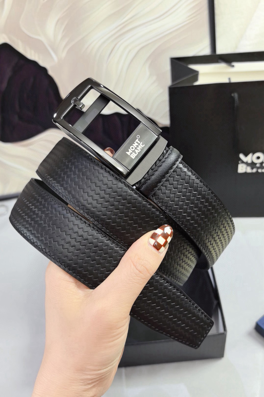 몽블랑 남자 벨트