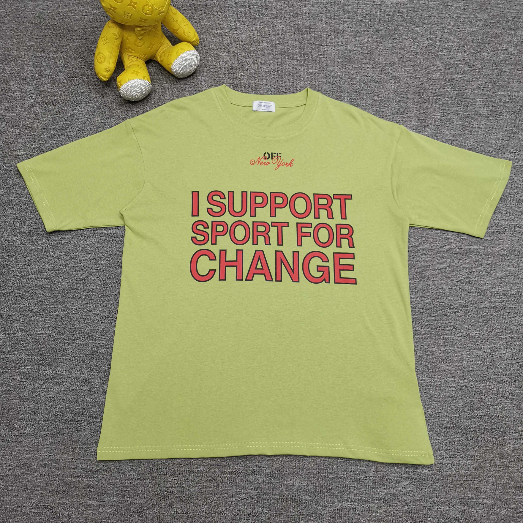 오프화이트 남녀공용 반팔티