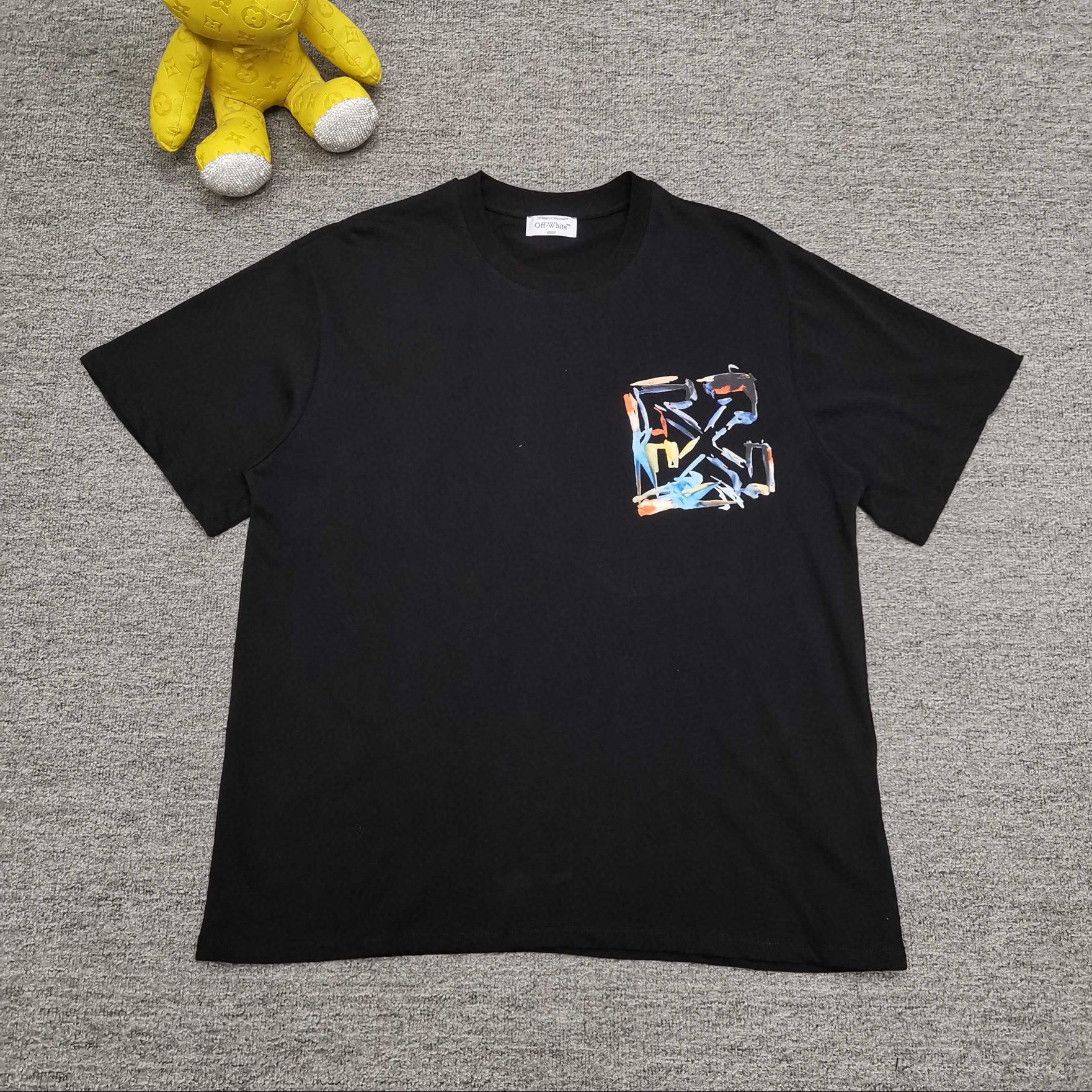 오프화이트 남녀공용 반팔티