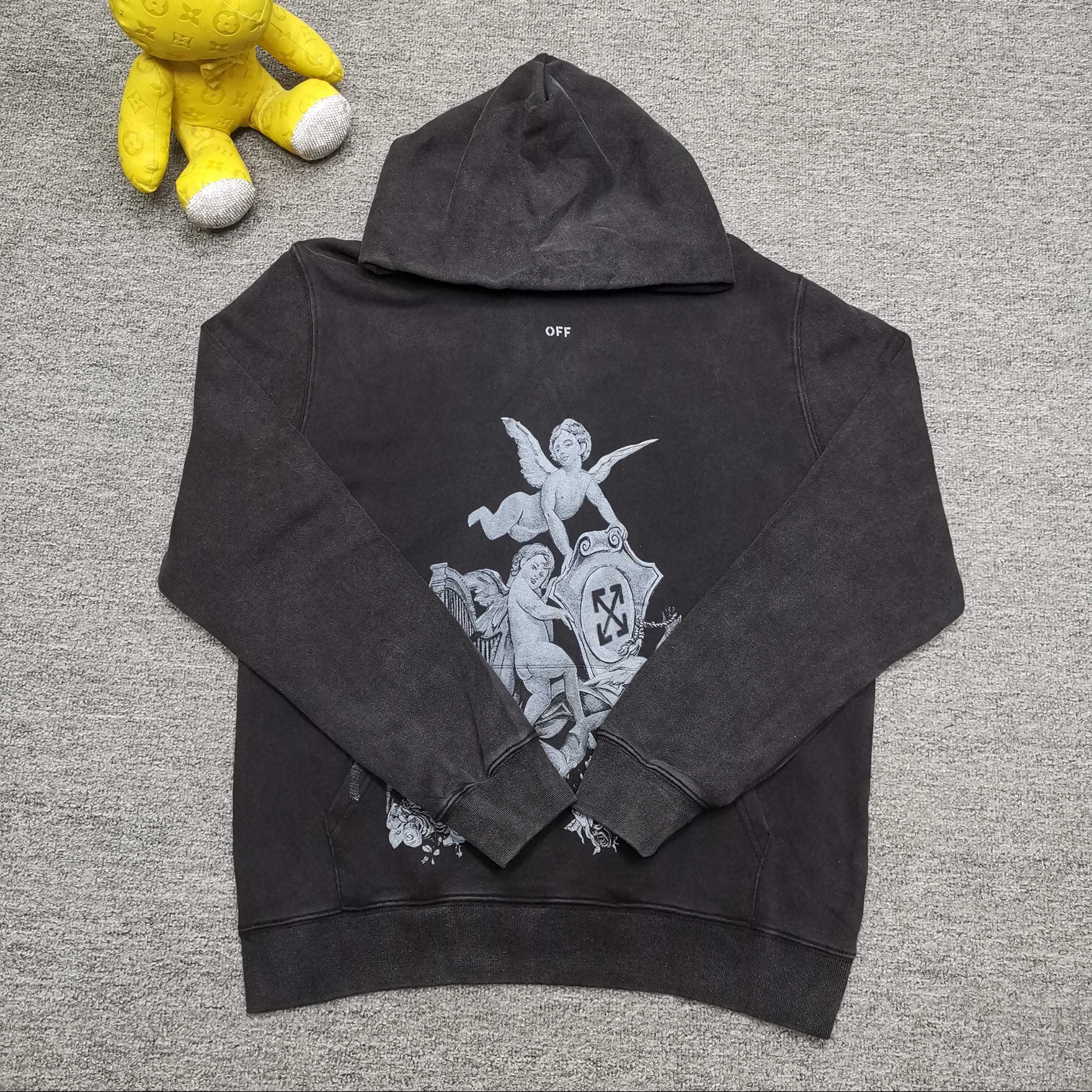 오프화이트 남녀공용 후드티 맨투맨