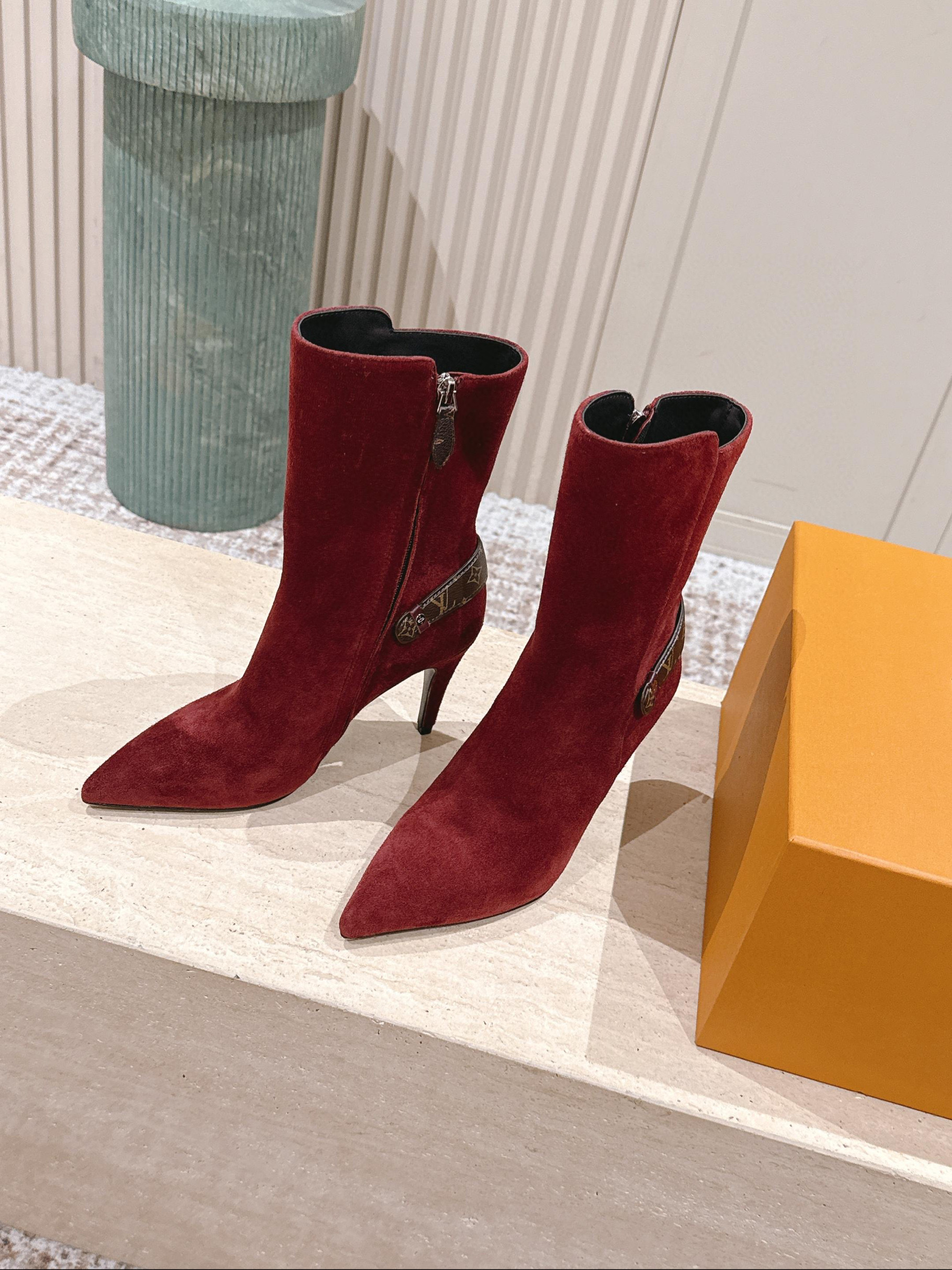 루이비통 9.5CM 여자 부츠
