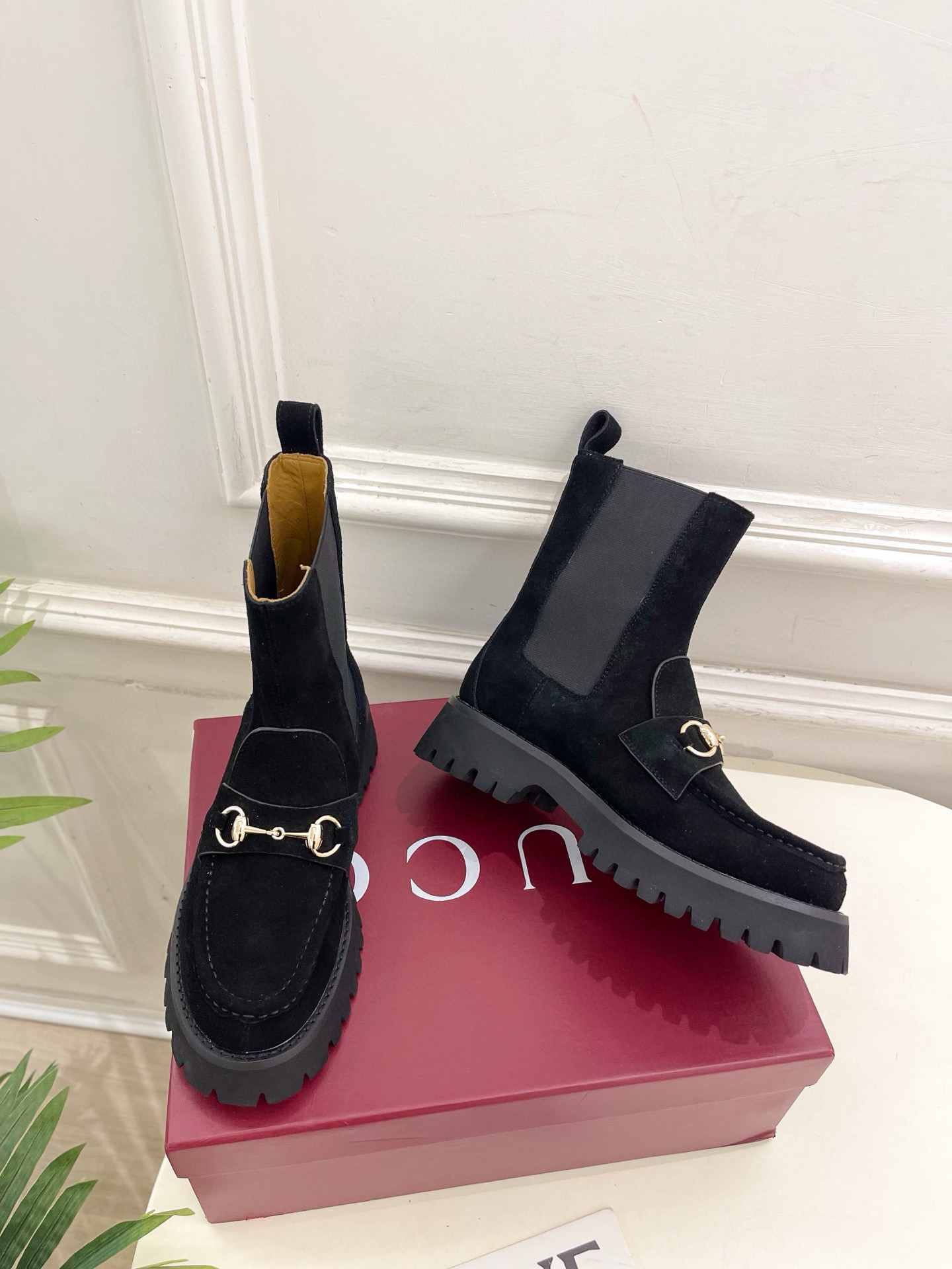 구찌 4.5CM 여자 부츠