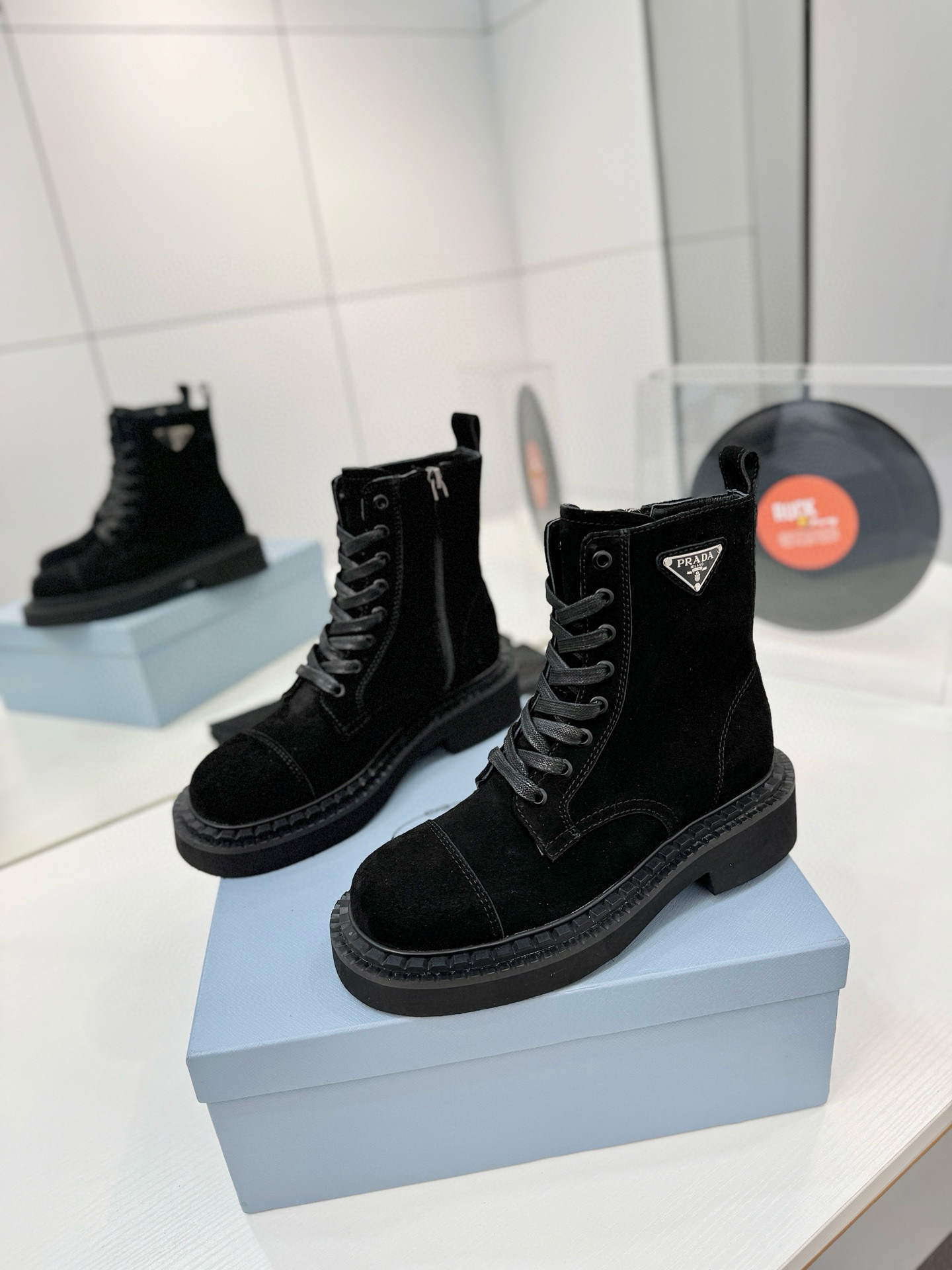 프라다 4.5CM 여자 부츠