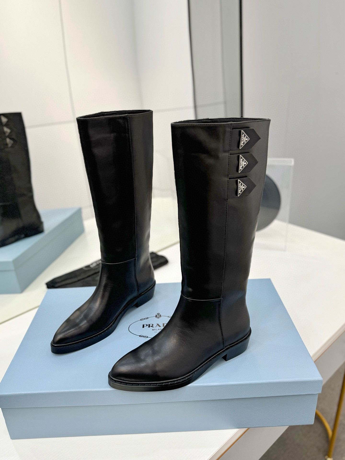프라다 3.5CM 여자 부츠