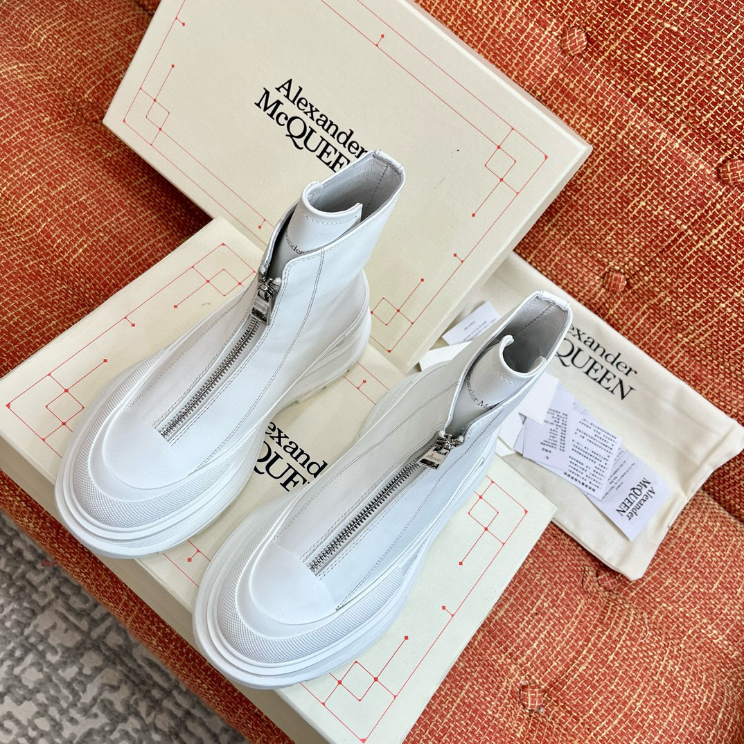 알렉산더 맥퀸 4CM 남여공용 부츠