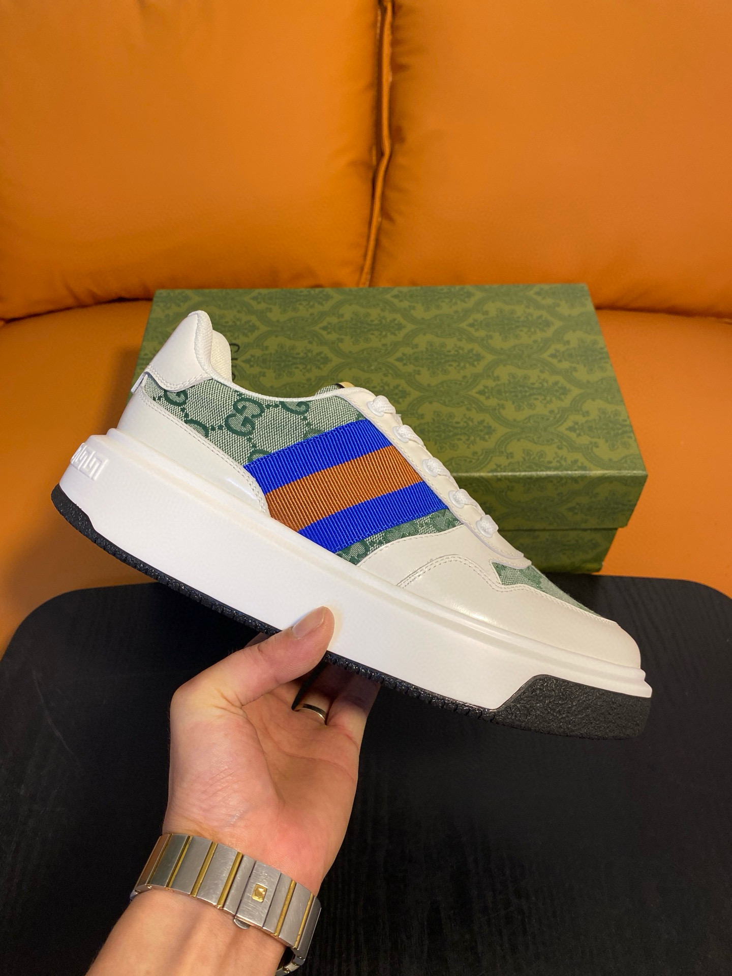 구찌 스크러너 남자 신발 운동화 스니커즈