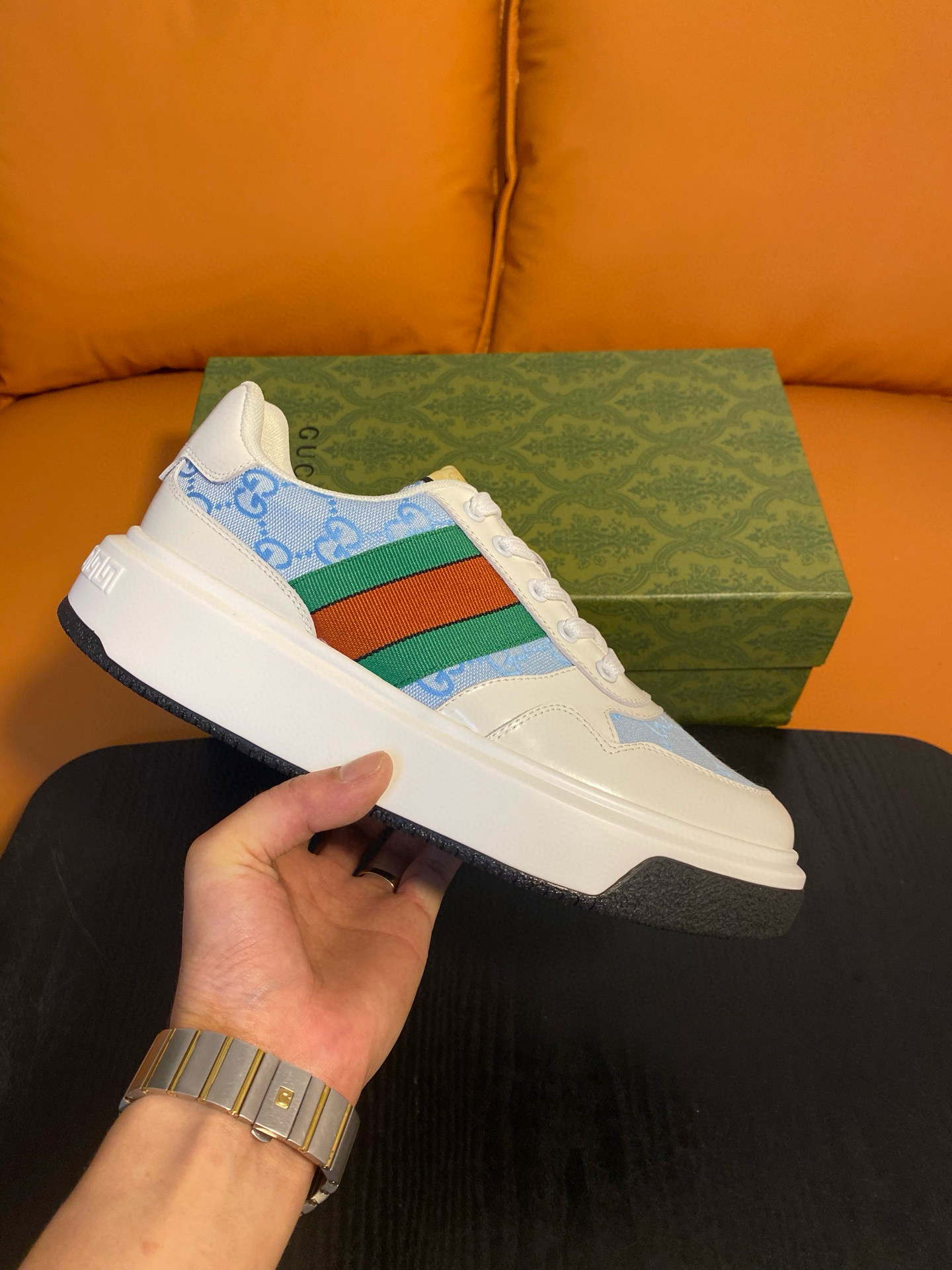 구찌 스크러너 남자 신발 운동화 스니커즈