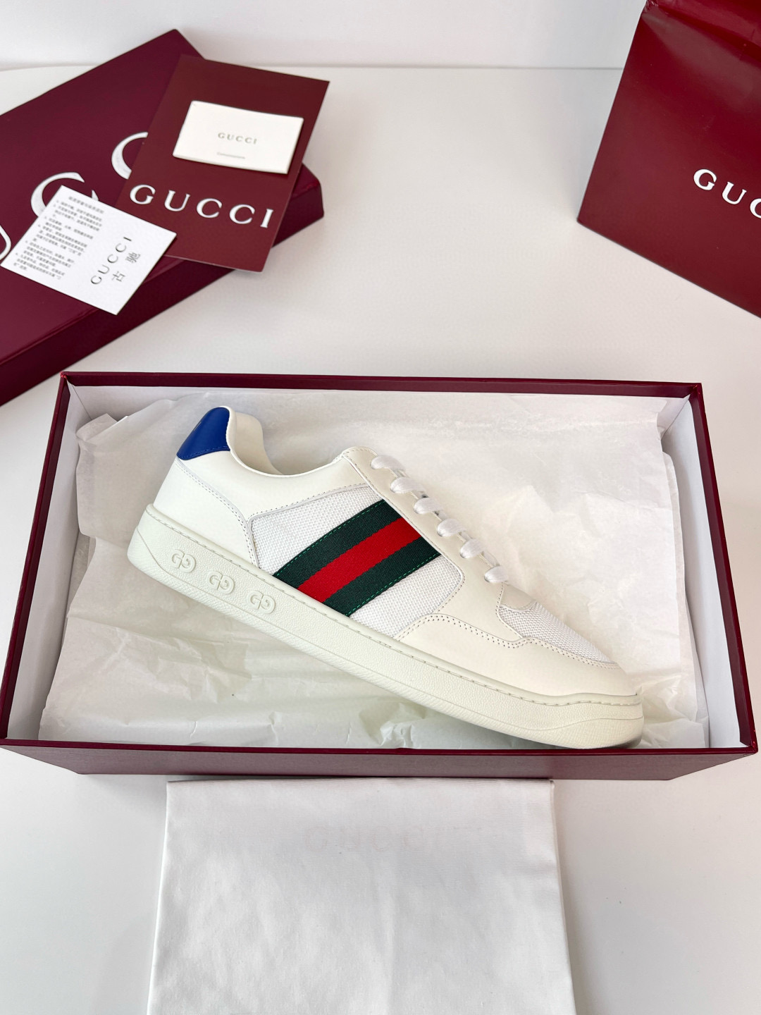 구찌 스크러너 남녀공용 신발 운동화 스니커즈