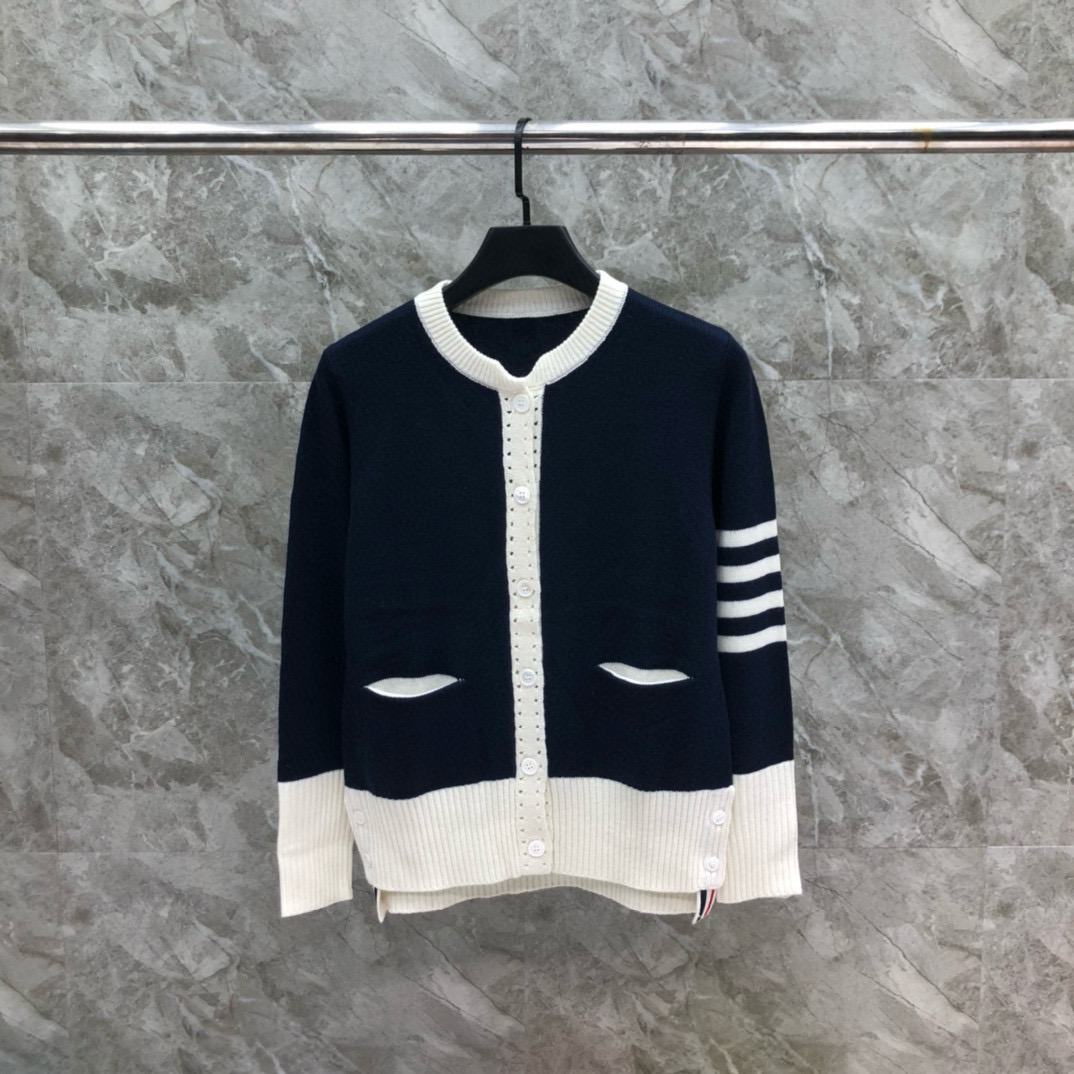 톰브라운 여자 양모 가디건