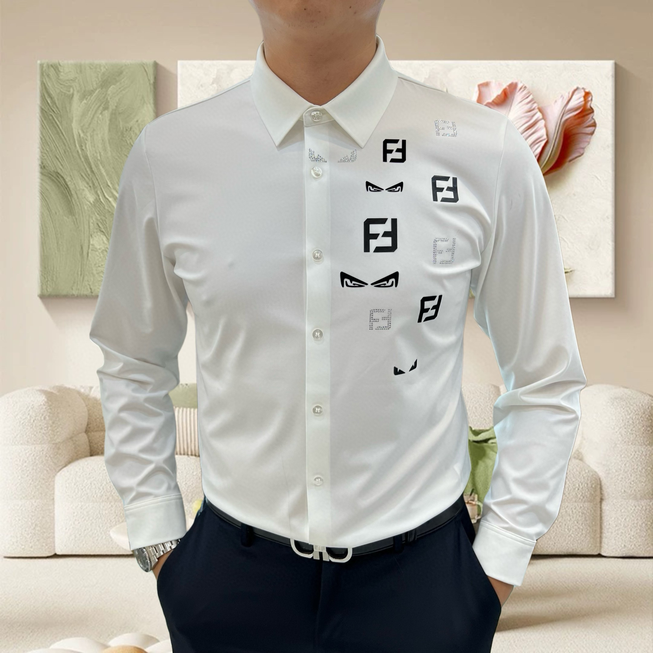 펜디 2컬러 남자 셔츠