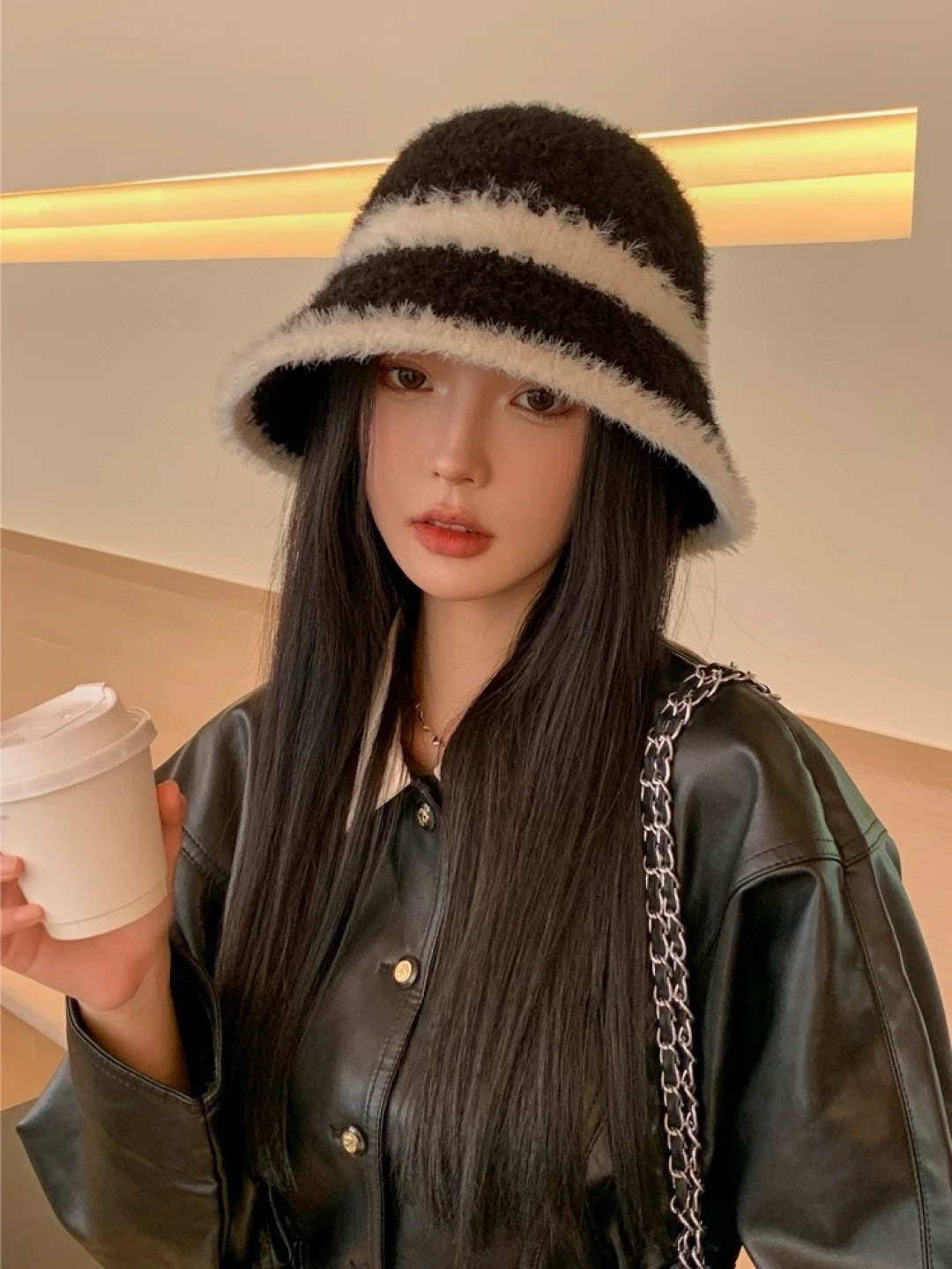 버버리 겨울 모자