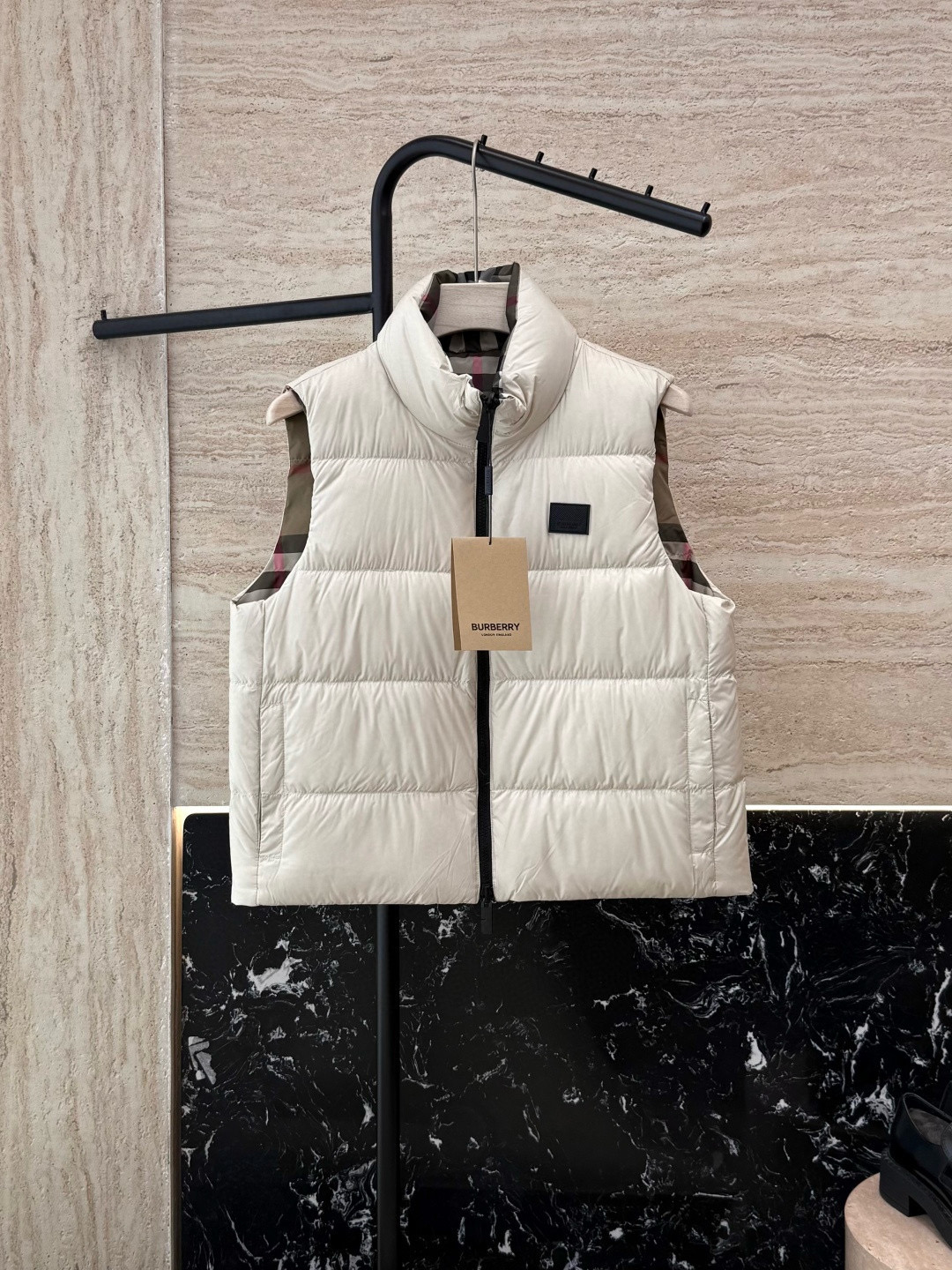 버버리 여자 조끼