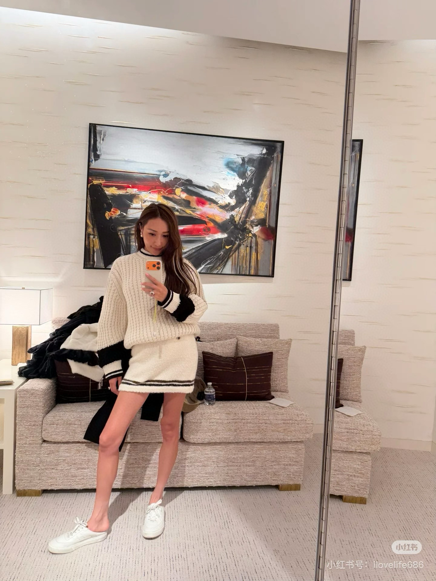 샤넬 여자 니트