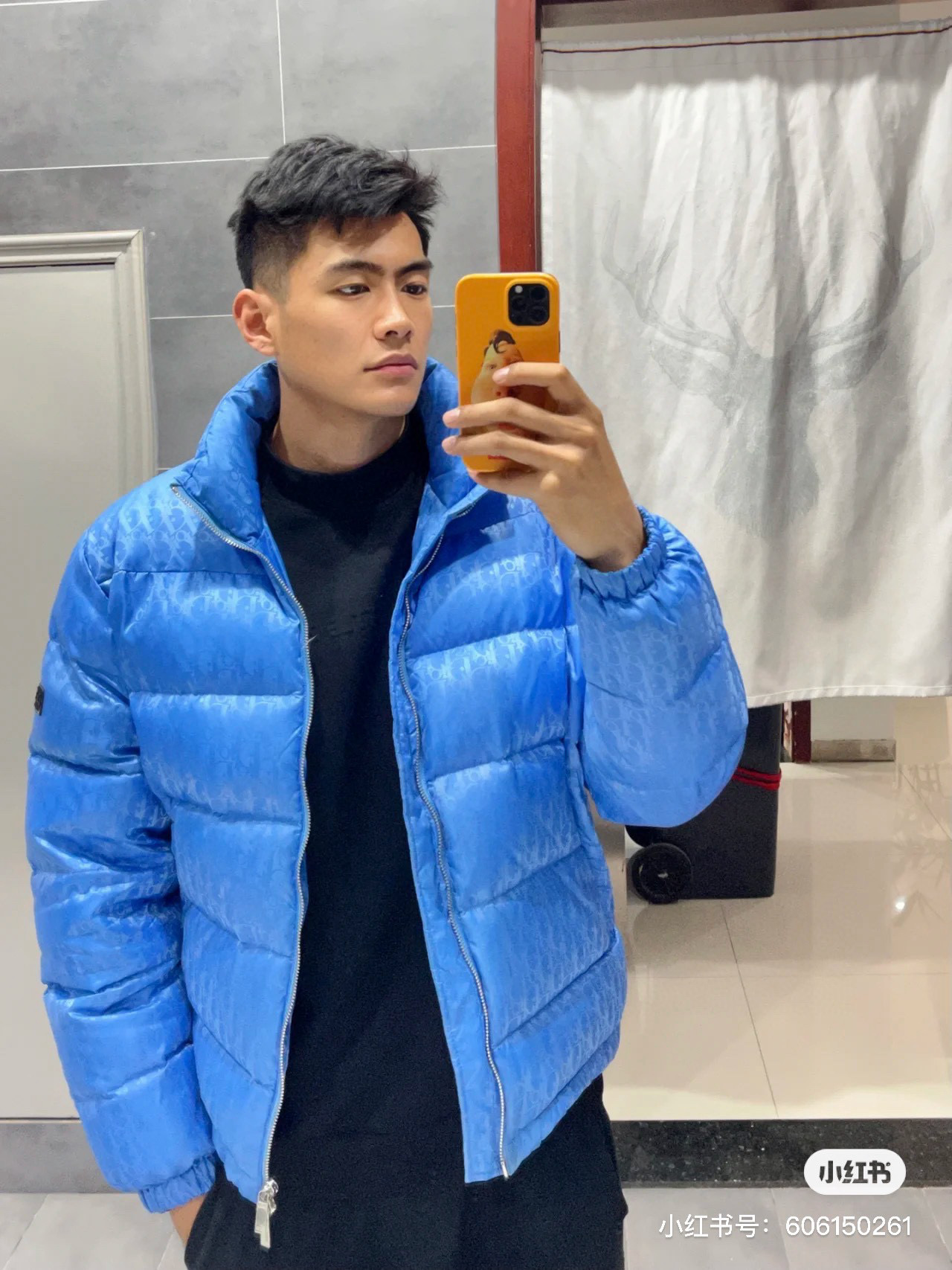 디올 2컬러 여자 패딩