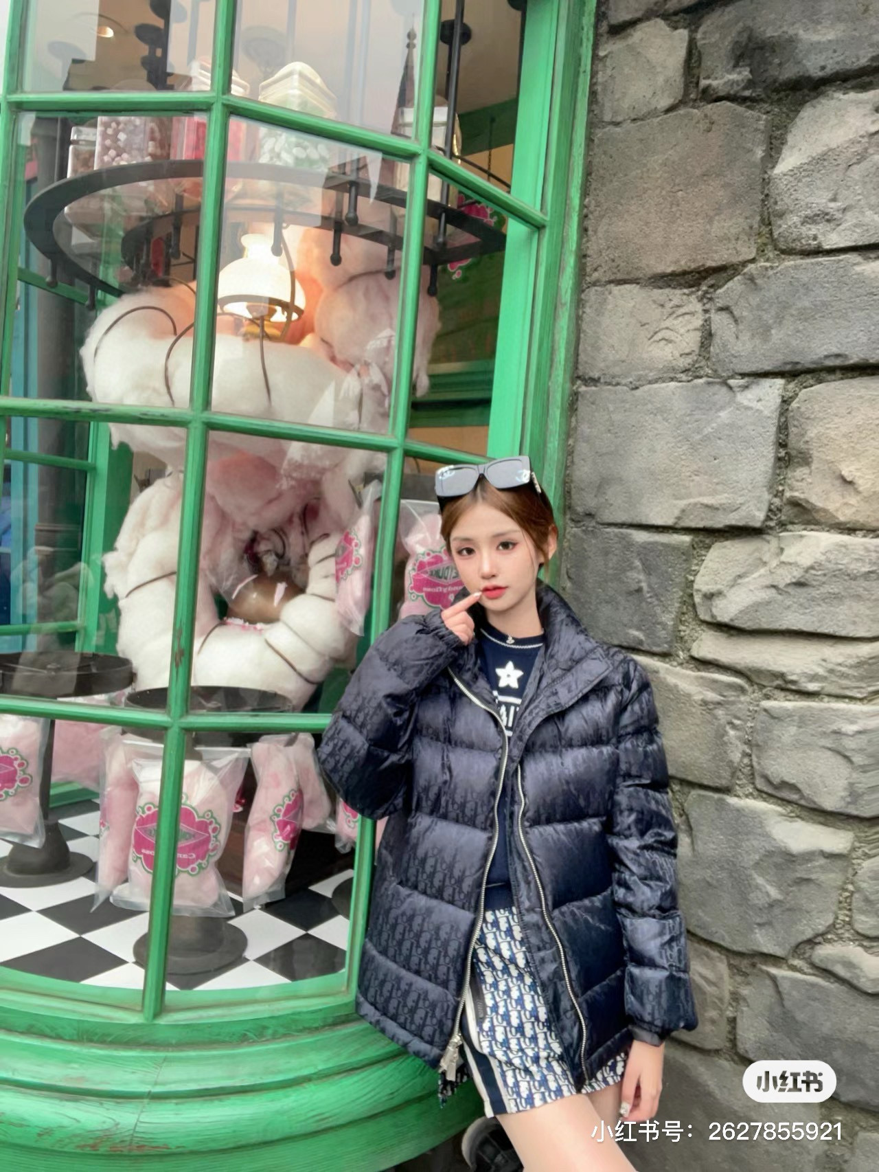 디올 여자 패딩