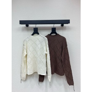 디올 2컬러 여자 니트