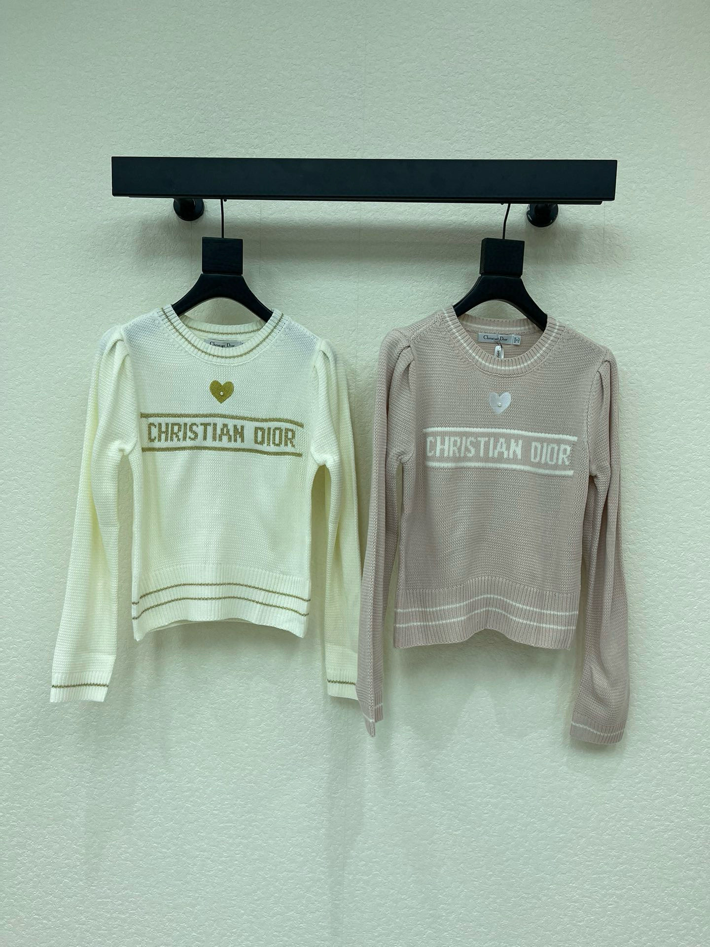 디올 2컬러 여자 니트