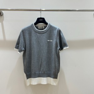 미우미우 2컬러 여자 반팔