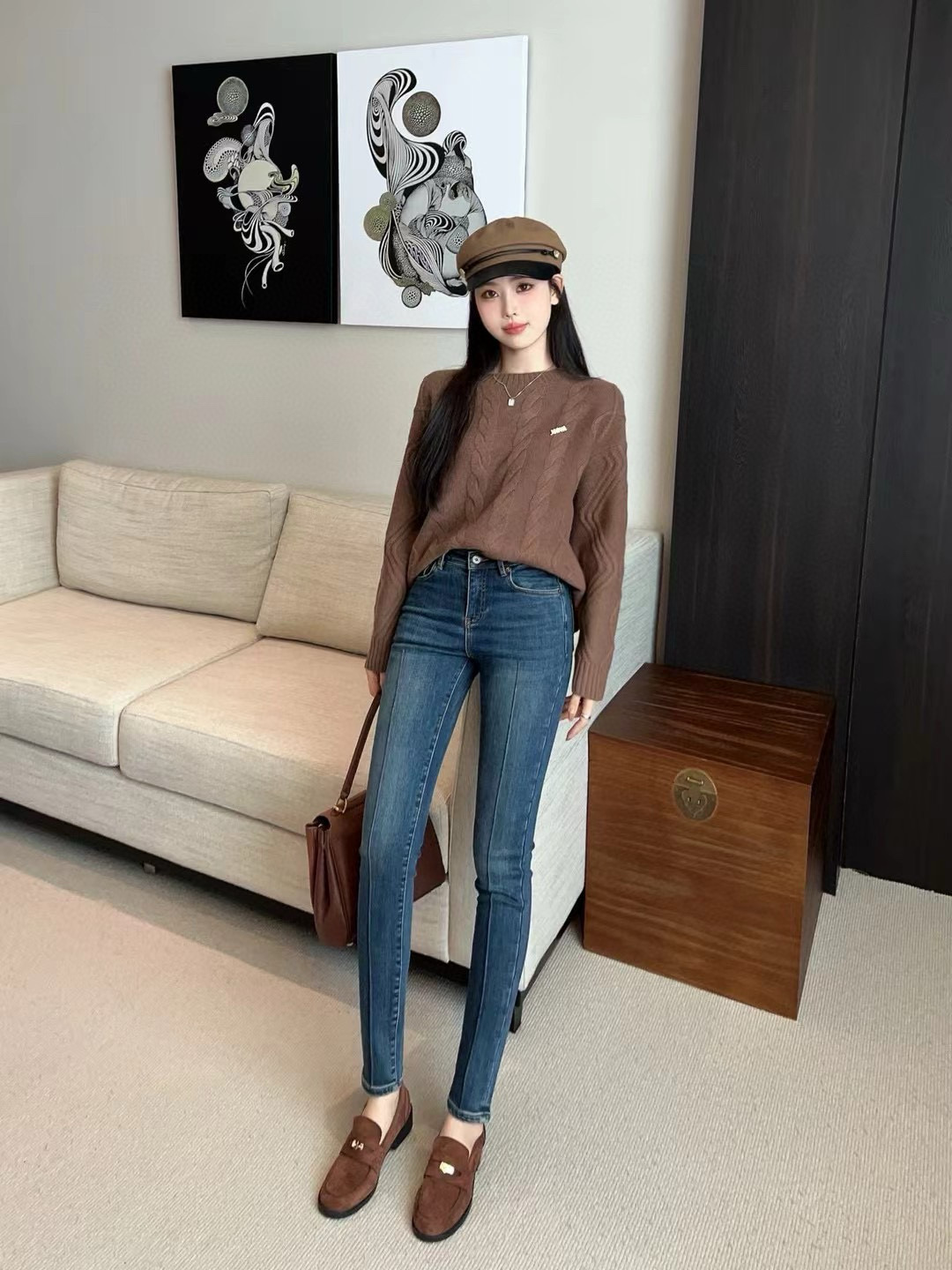 미우미우 여자 청바지